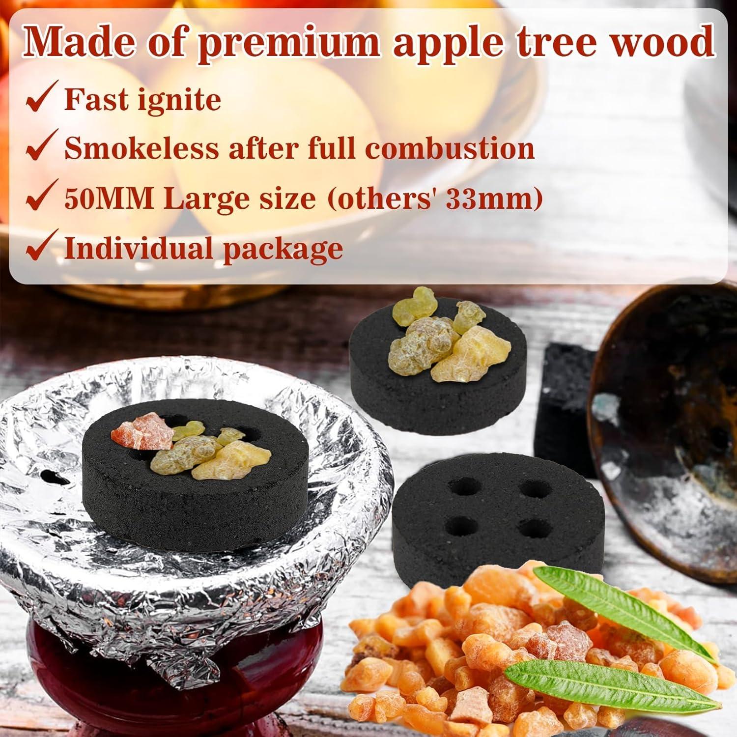 Briquetas de Carbón para Incienso MAQIHAN 50mm - 20PCS