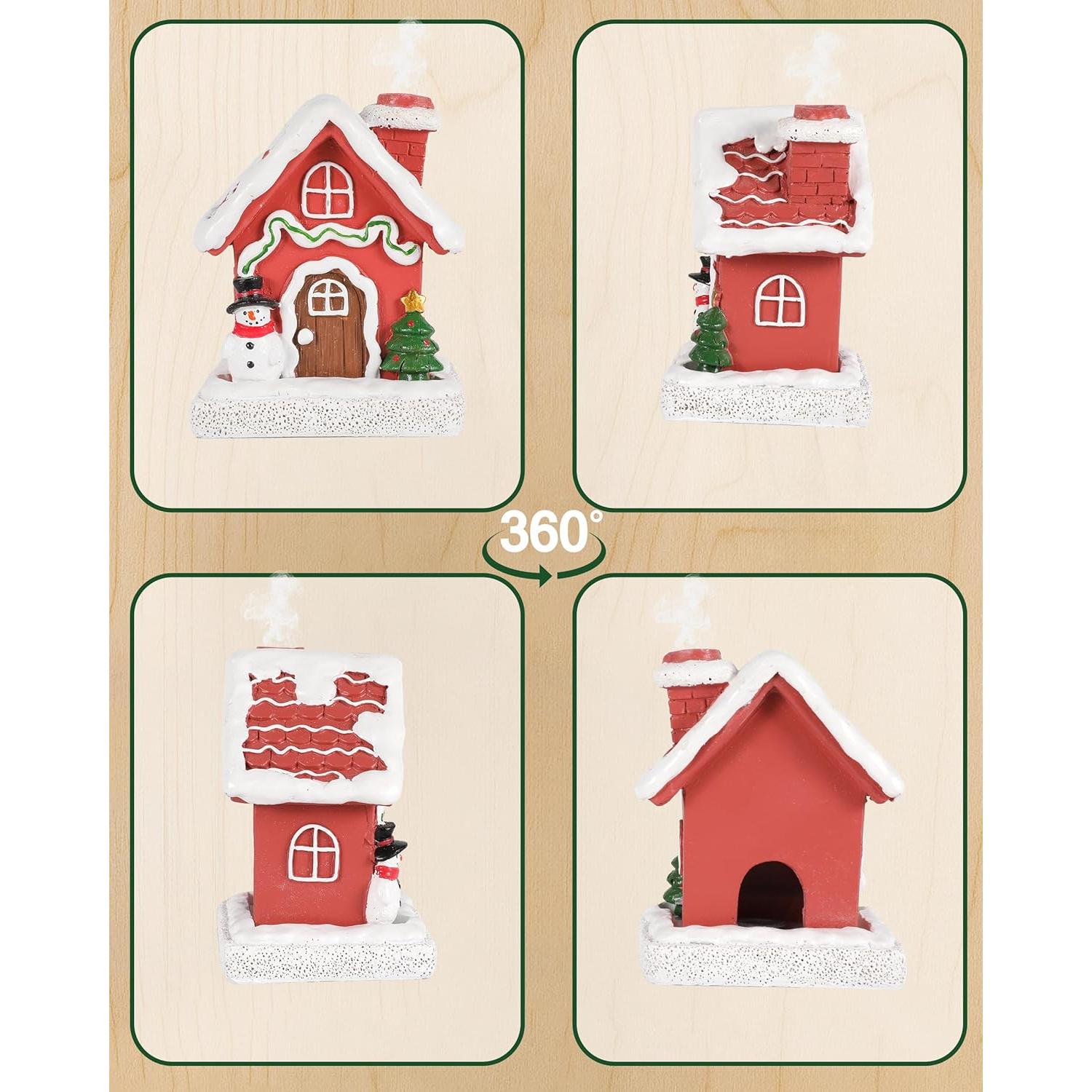 Horno de Incienso Navidad Casa de Jengibre iStatue 10.9 cm