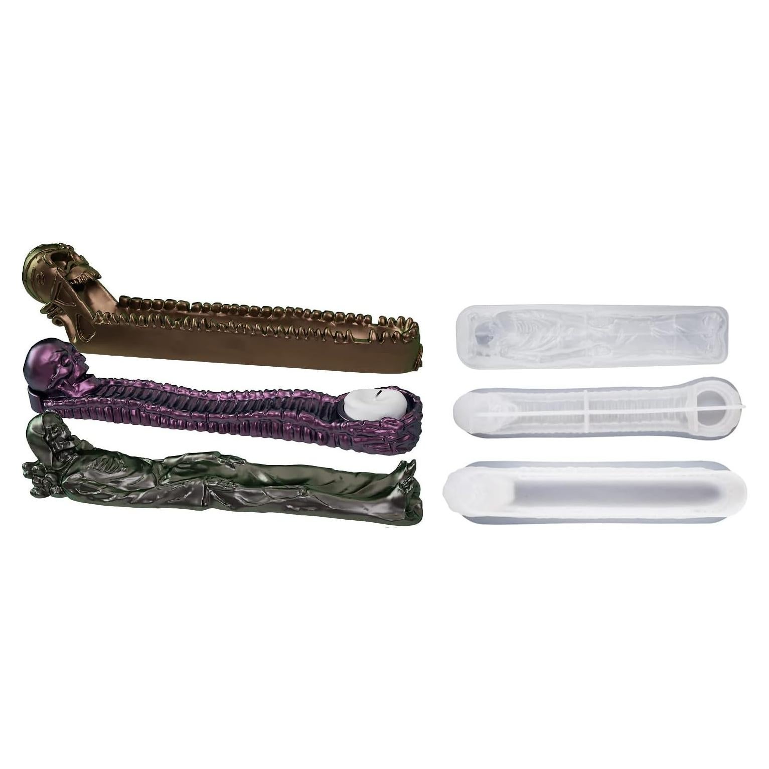 Molde de Silicona para Soporte de Incienso Yalulu 3 Piezas