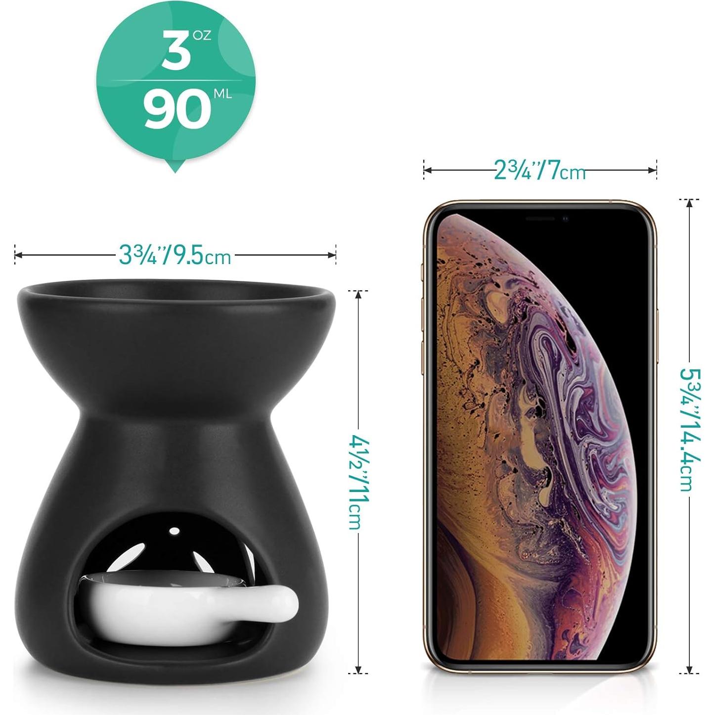 Juego de 2 quemadores de aceite esencial ComSaf cerámica 90ml