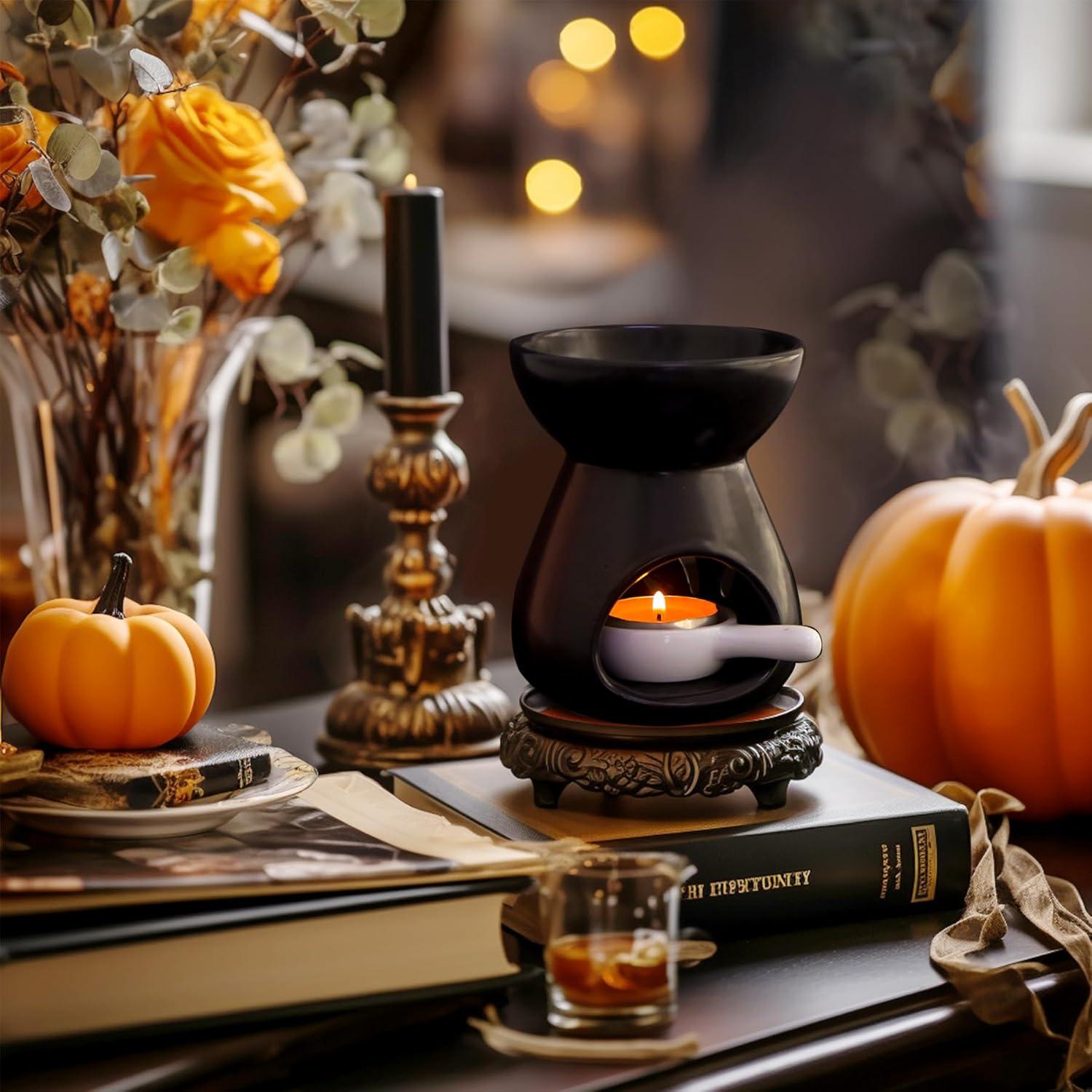 Juego de 2 quemadores de aceite esencial ComSaf cerámica 90ml