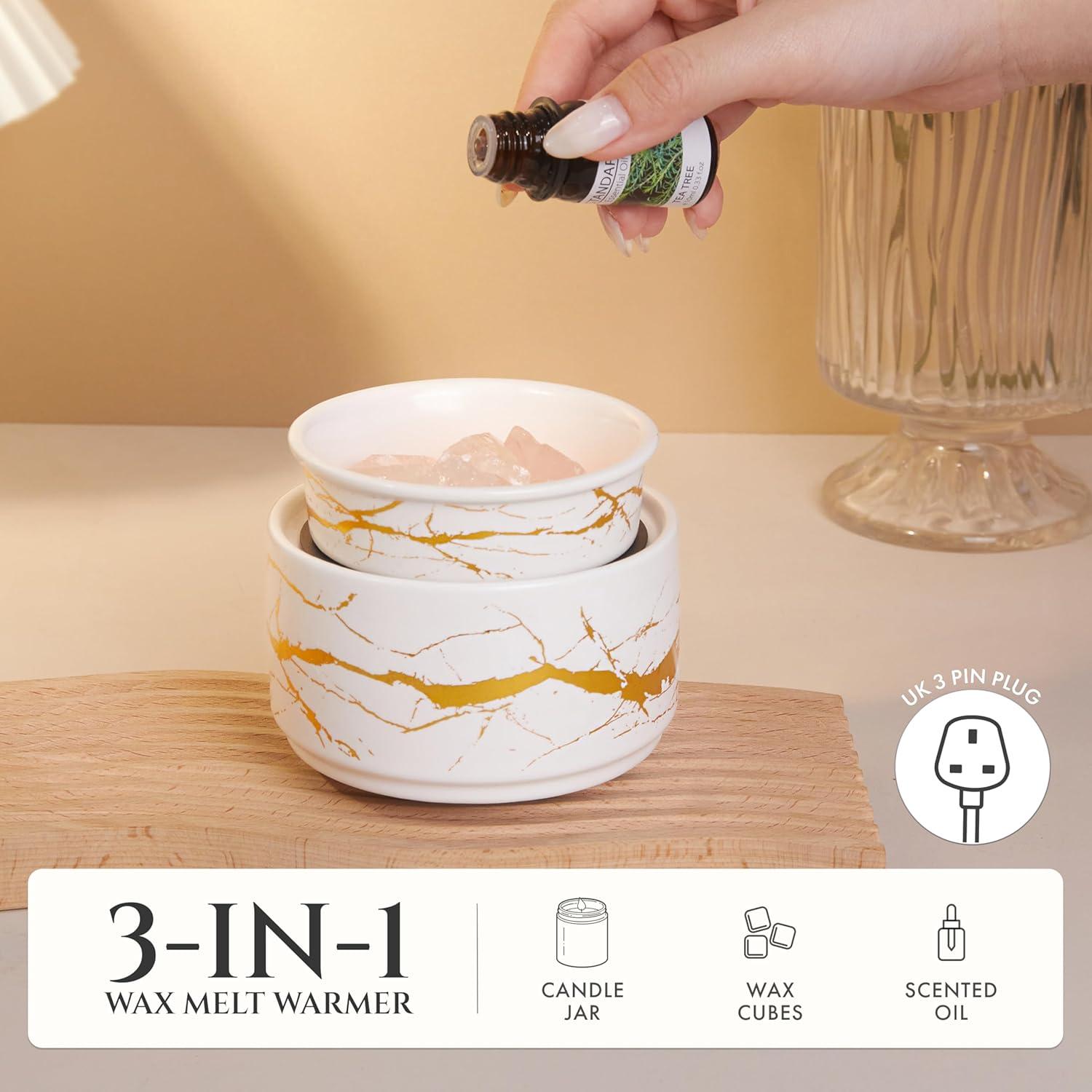 Calentador de Cera Eléctrico PALANCHY 3-en-1 Cerámica 17W