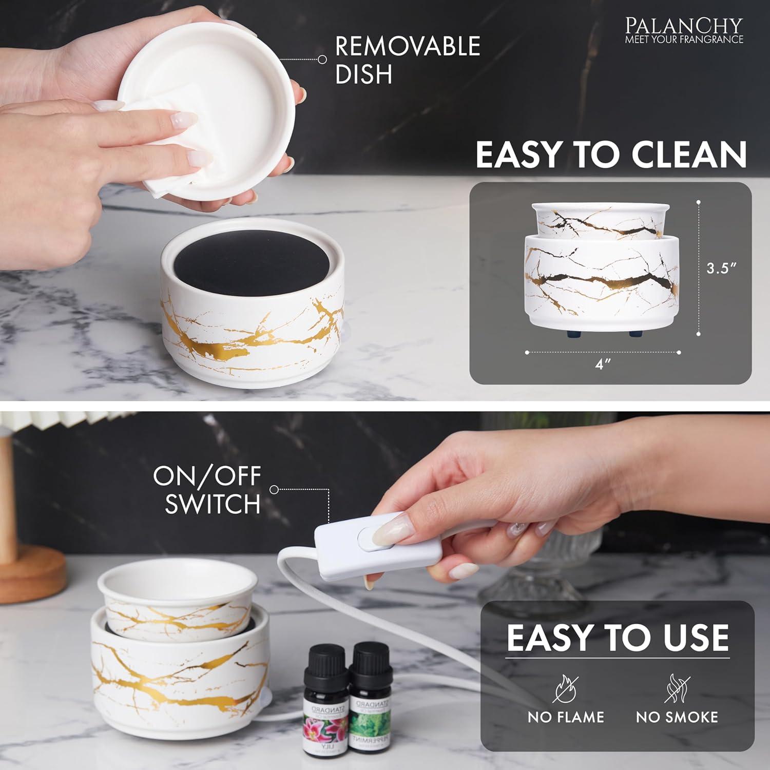 Calentador de Cera Eléctrico PALANCHY 3-en-1 Cerámica 17W