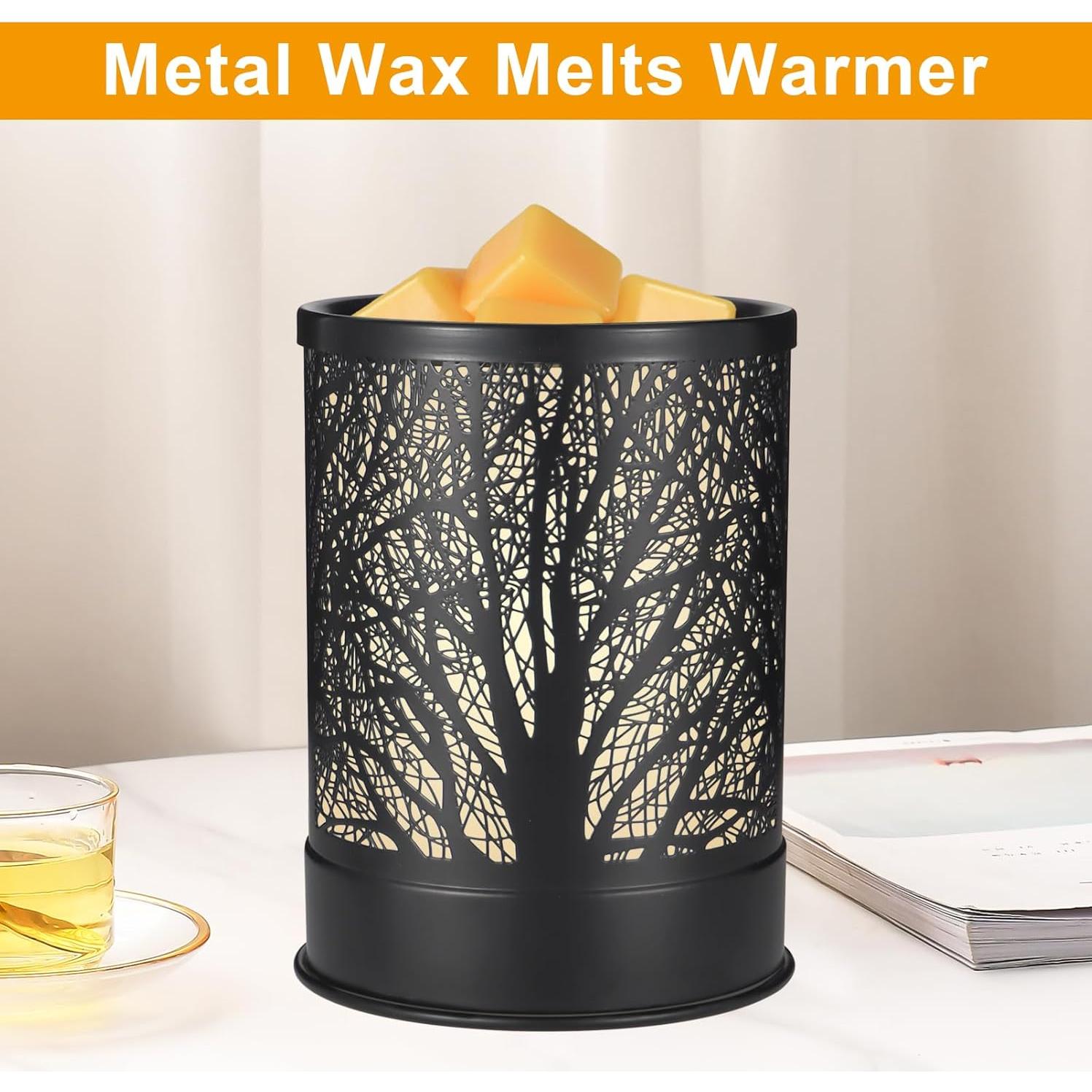 Calentador de Cera Eléctrico Nawaza N9831 con Luz LED - Árbol Negro