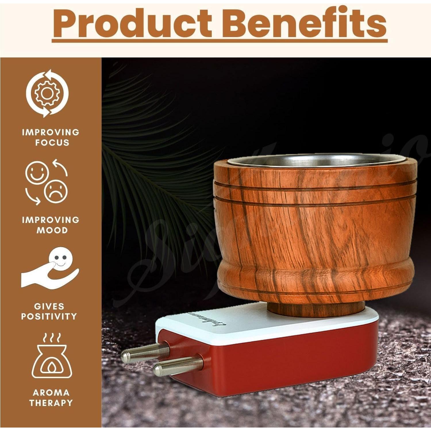 Difusor Eléctrico de Aceite Aromático SIGNAMIO DN-1 Madera