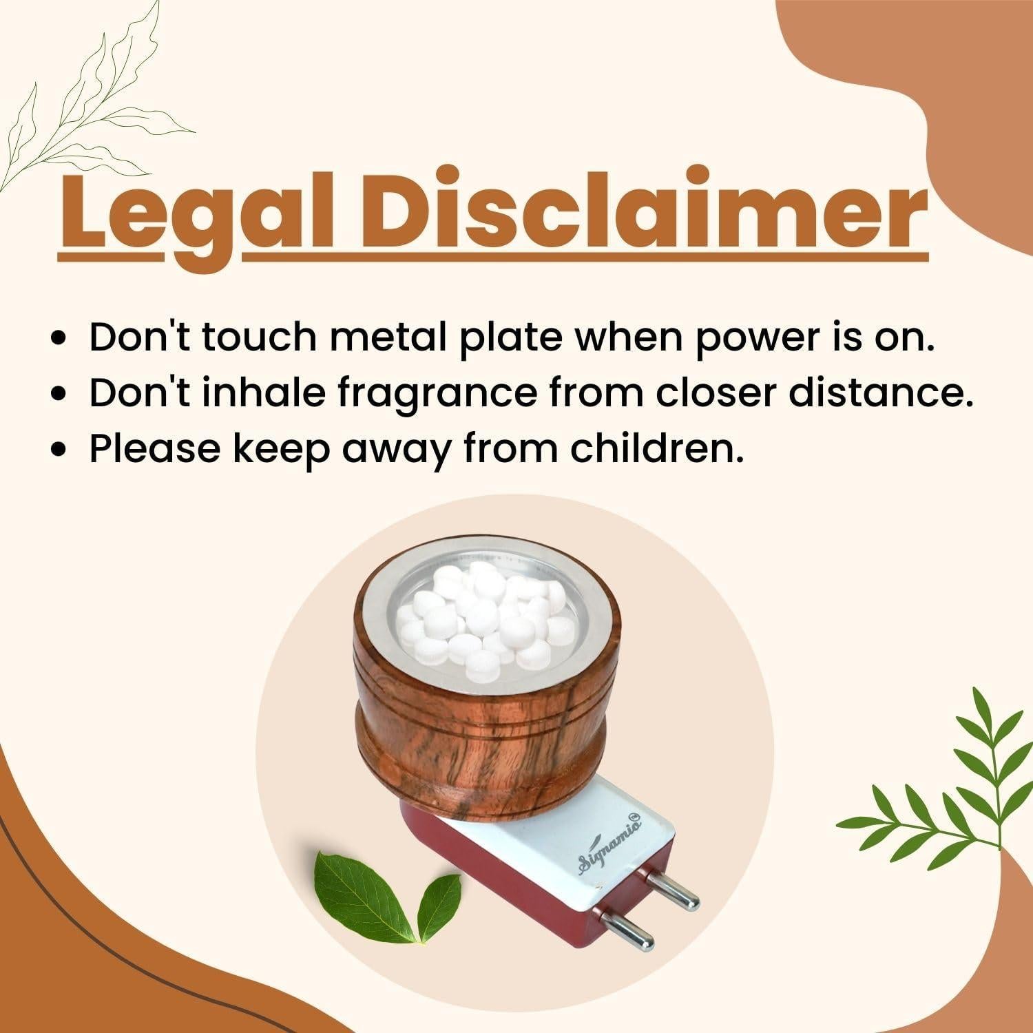 Difusor Eléctrico de Aceite Aromático SIGNAMIO DN-1 Madera