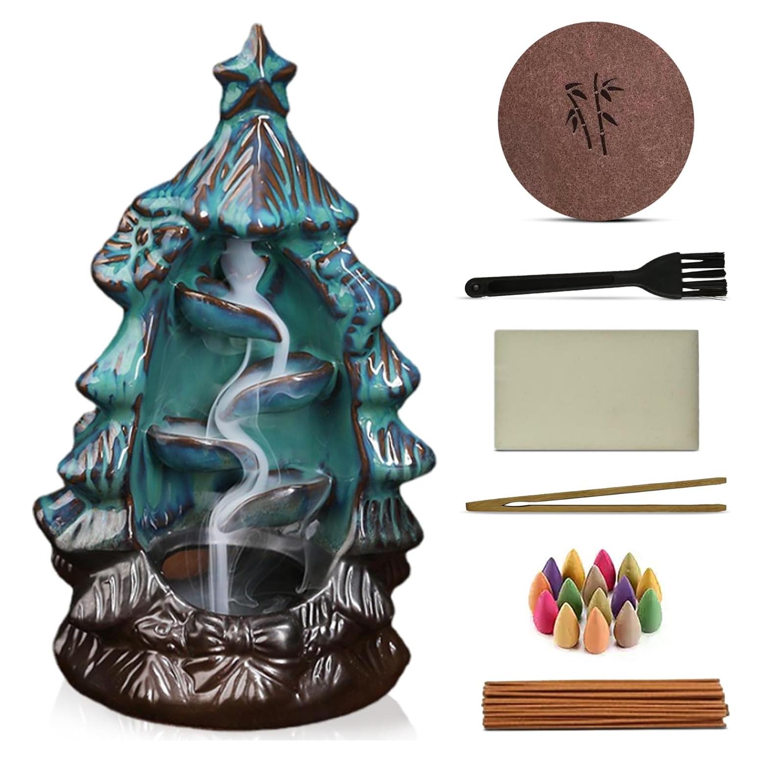 Soporte de Incienso de Retroceso CasaFoyer con 120 Conos