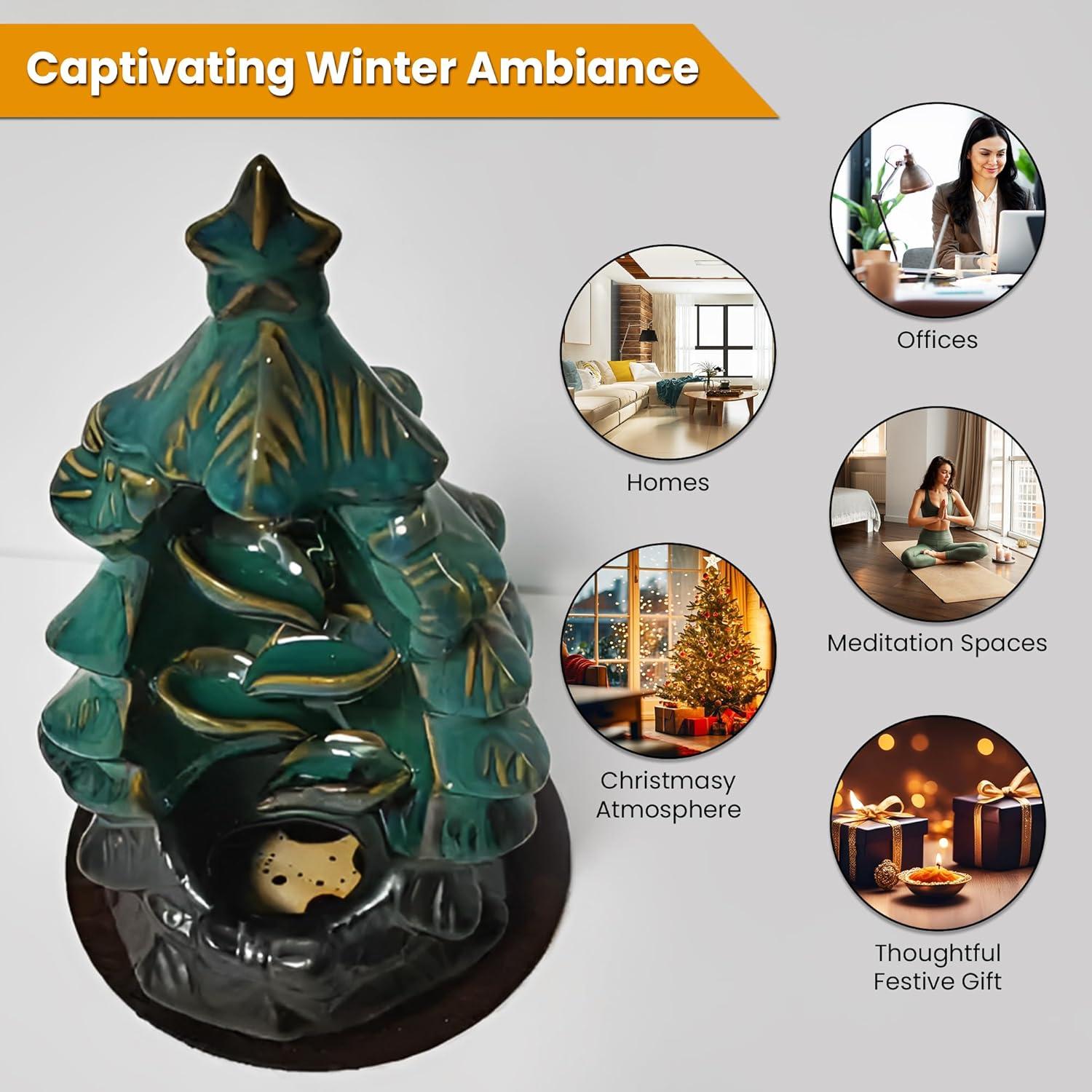 Soporte de Incienso de Retroceso CasaFoyer con 120 Conos