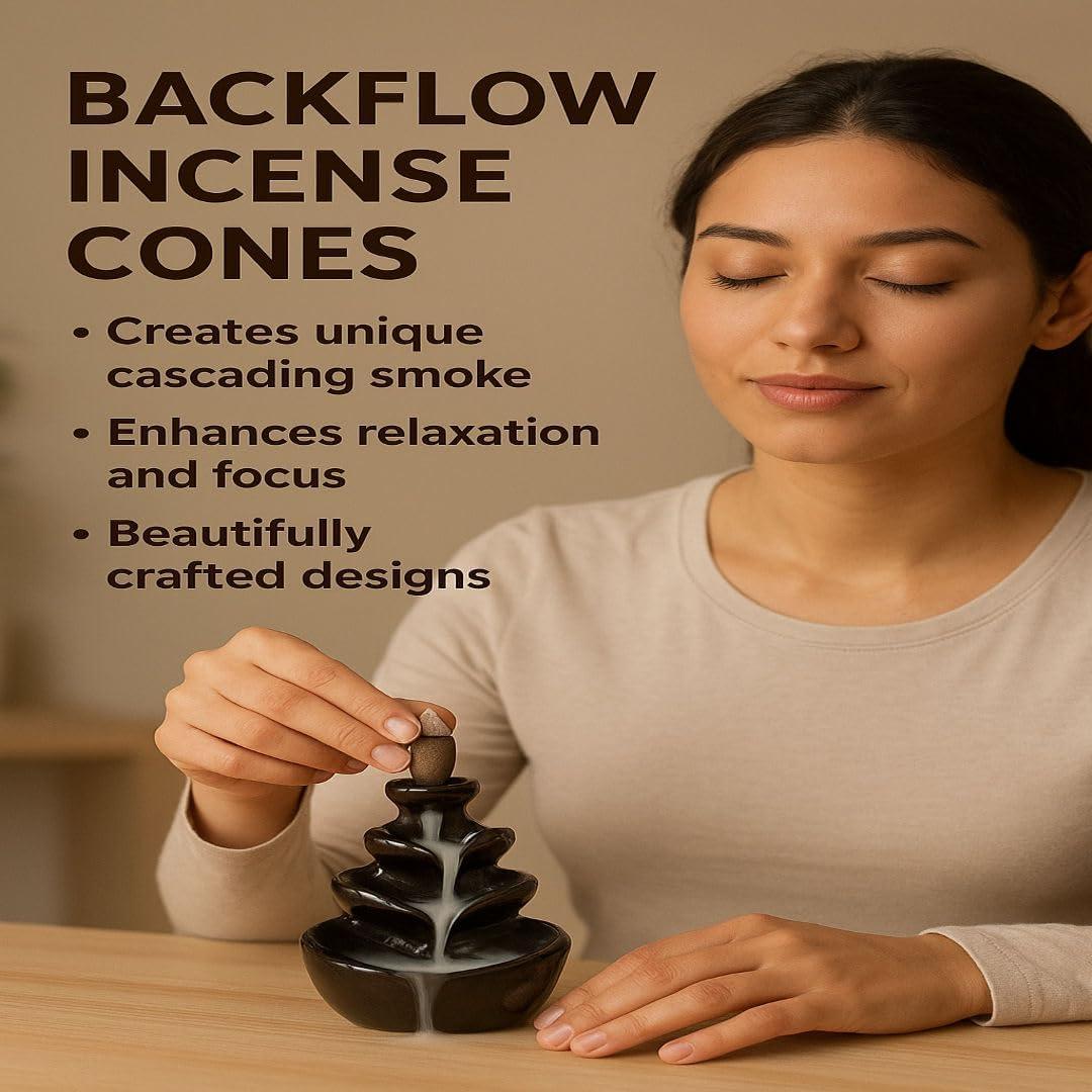 Conos de Incienso de Sándalo Yajna - 20 Unidades Hechos a Mano