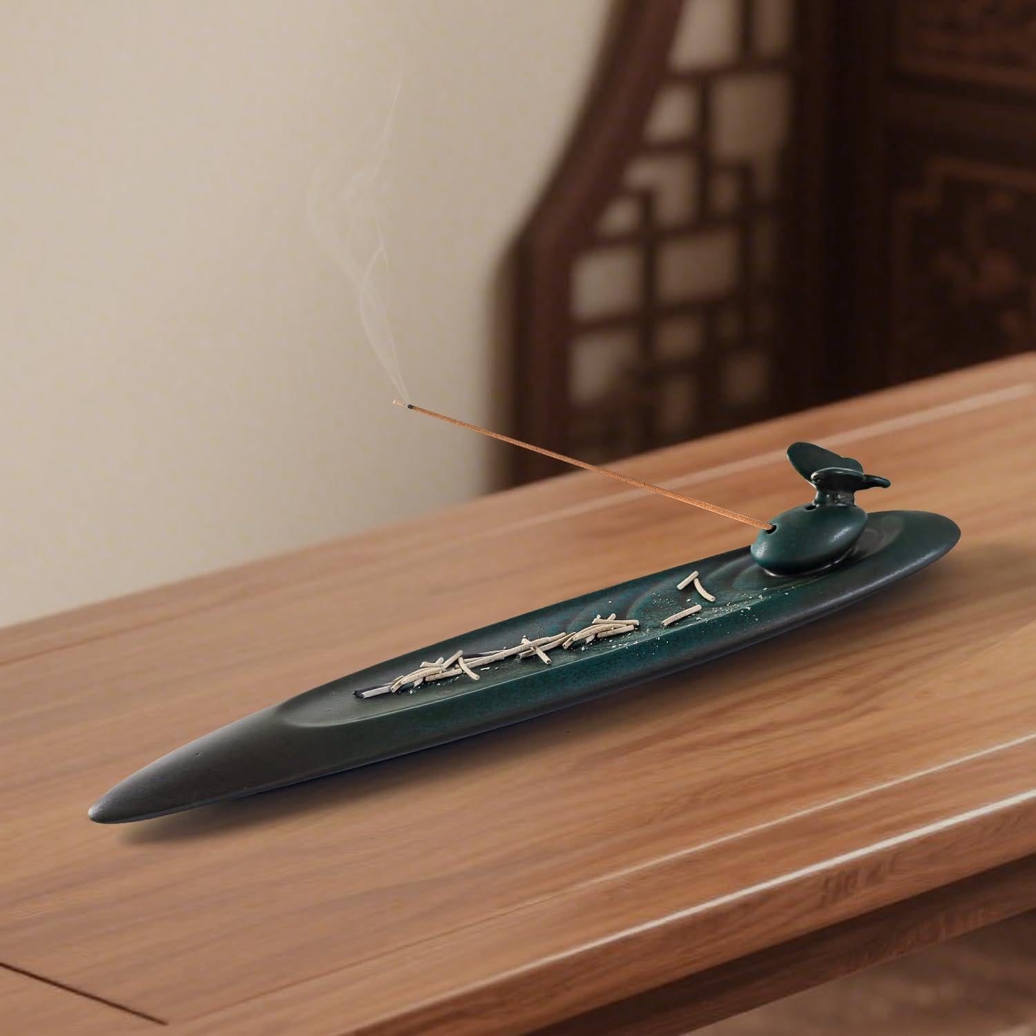 Soporte de Incienso Belsea Mariposa Cerámica Minimalista 22.86 cm