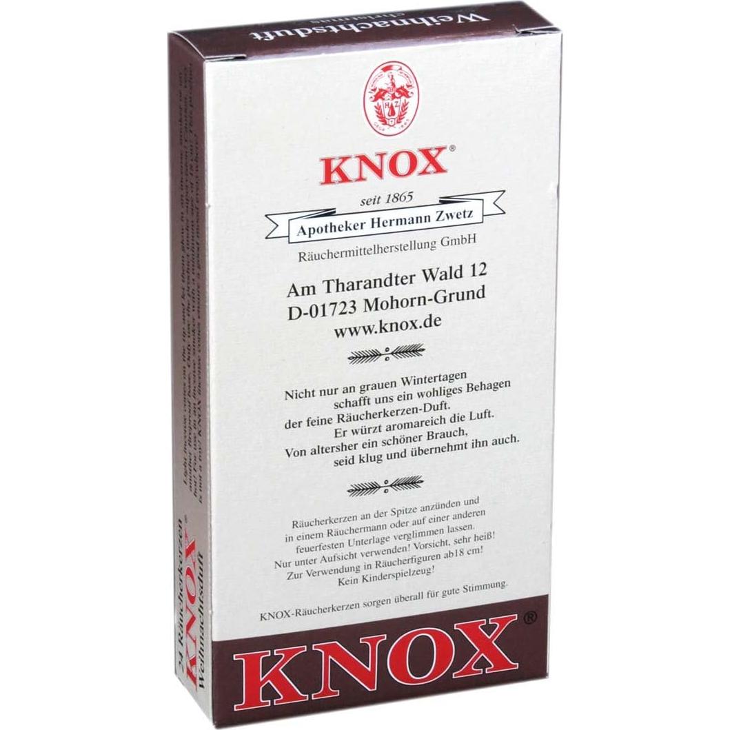 Conos de Incienso KNOX Aromatizados de Navidad - 24 Unidades
