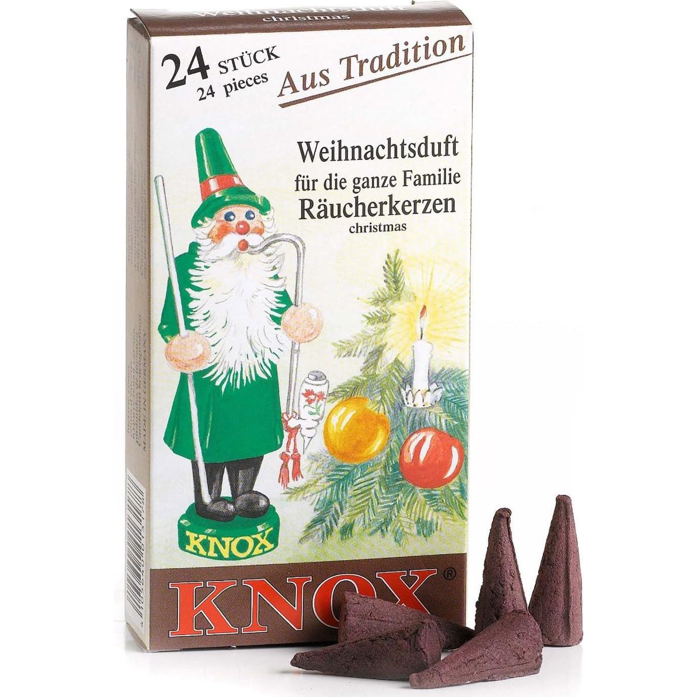 Conos de Incienso KNOX Aromatizados de Navidad - 24 Unidades