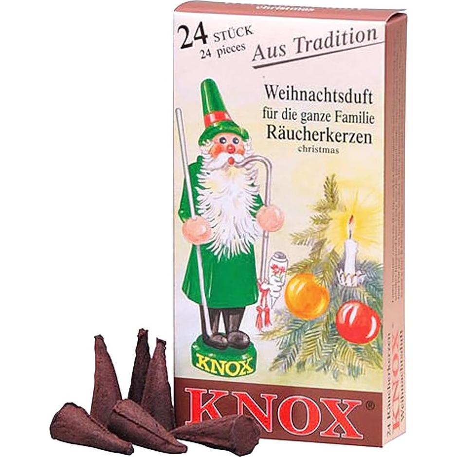 Conos de Incienso KNOX Aromatizados de Navidad - 24 Unidades