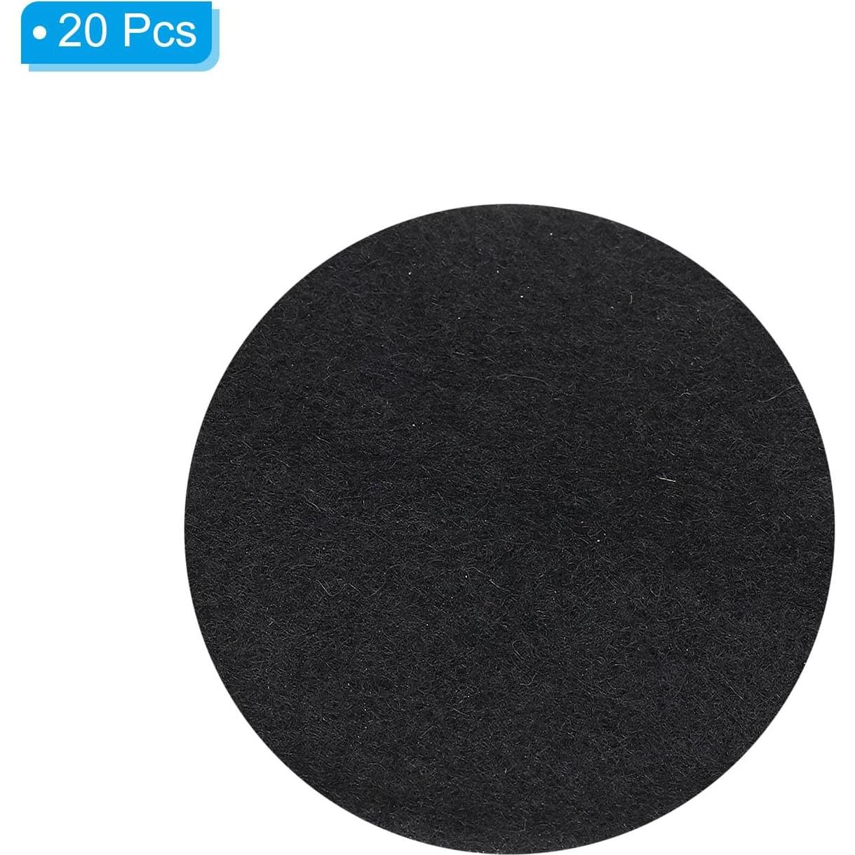 Almohadillas para Incienso PATIKIL 20 Piezas 60mm Negro