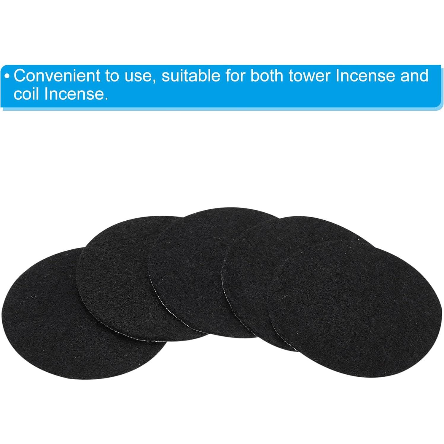 Almohadillas para Incienso PATIKIL 20 Piezas 60mm Negro