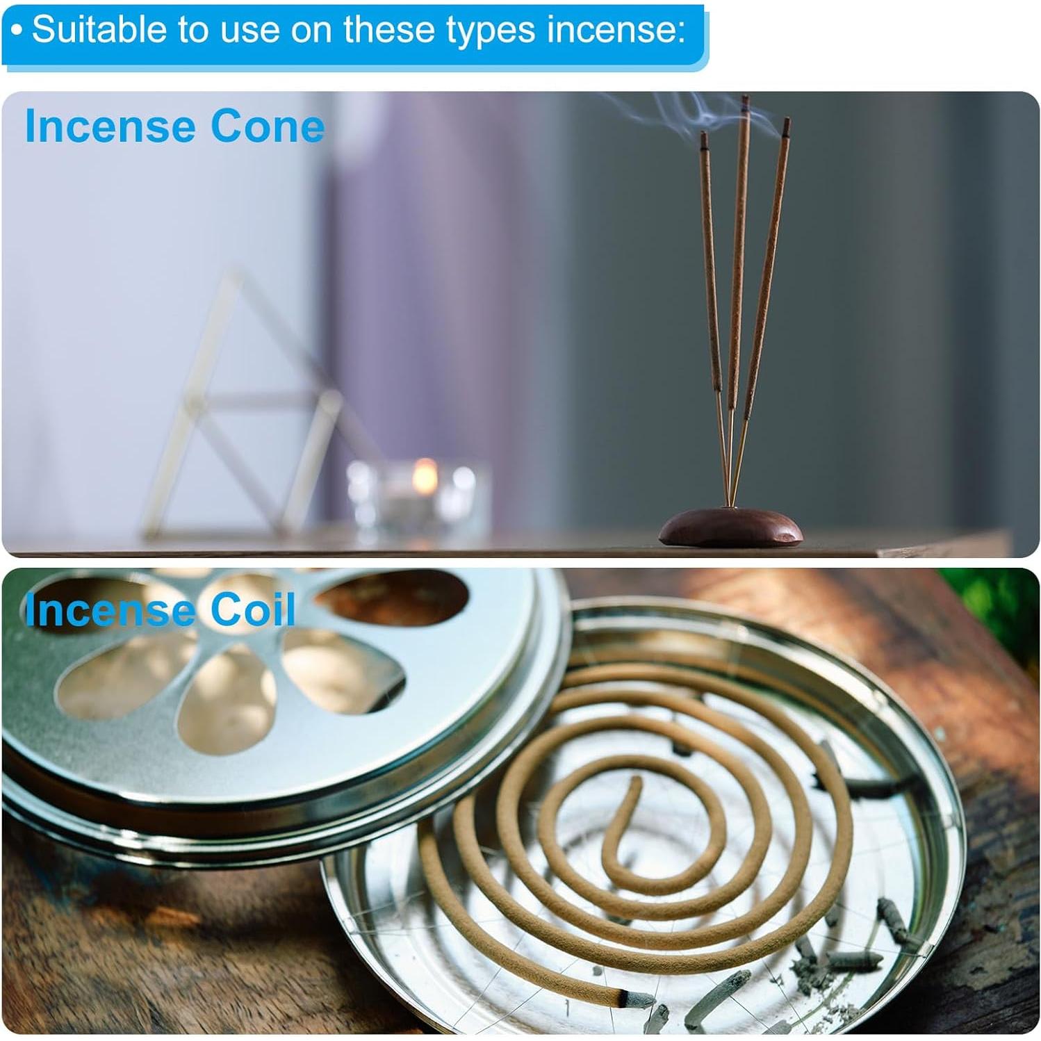 Almohadillas para Incienso PATIKIL 20 Piezas 60mm Negro