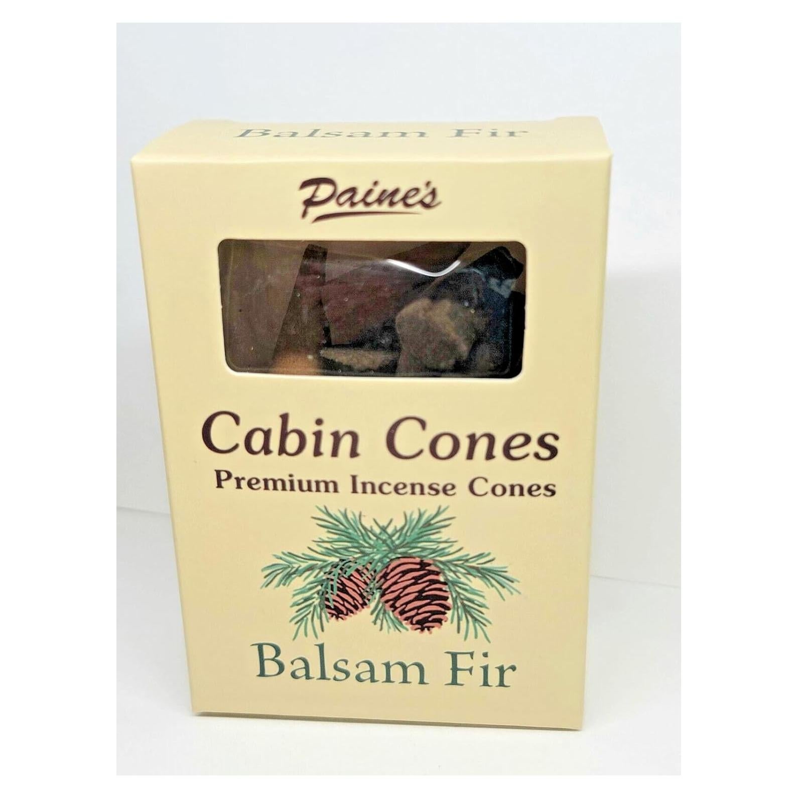 Conos de Incienso Balsam Fir Paine's 25 Piezas Premium