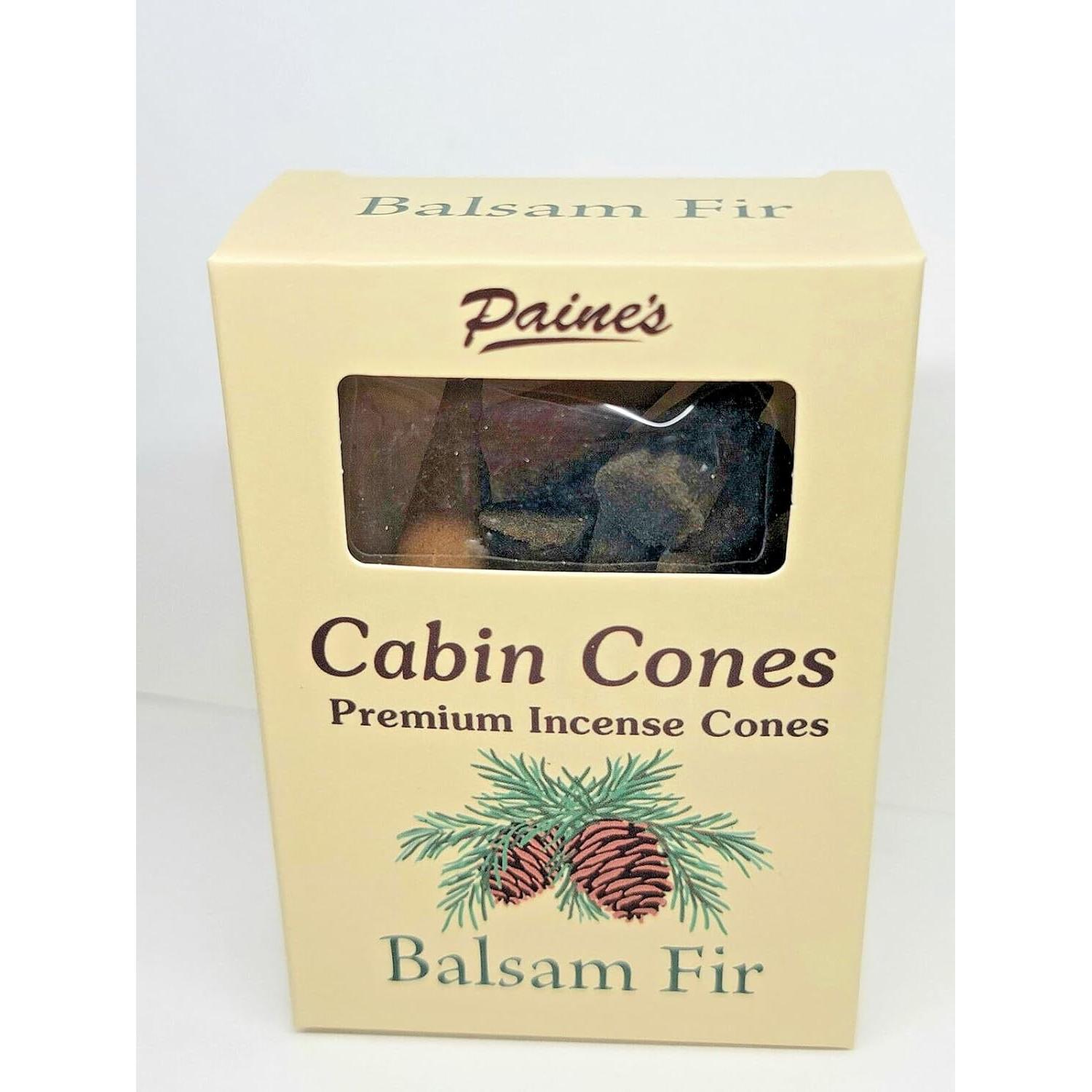 Conos de Incienso Balsam Fir Paine's 25 Piezas Premium