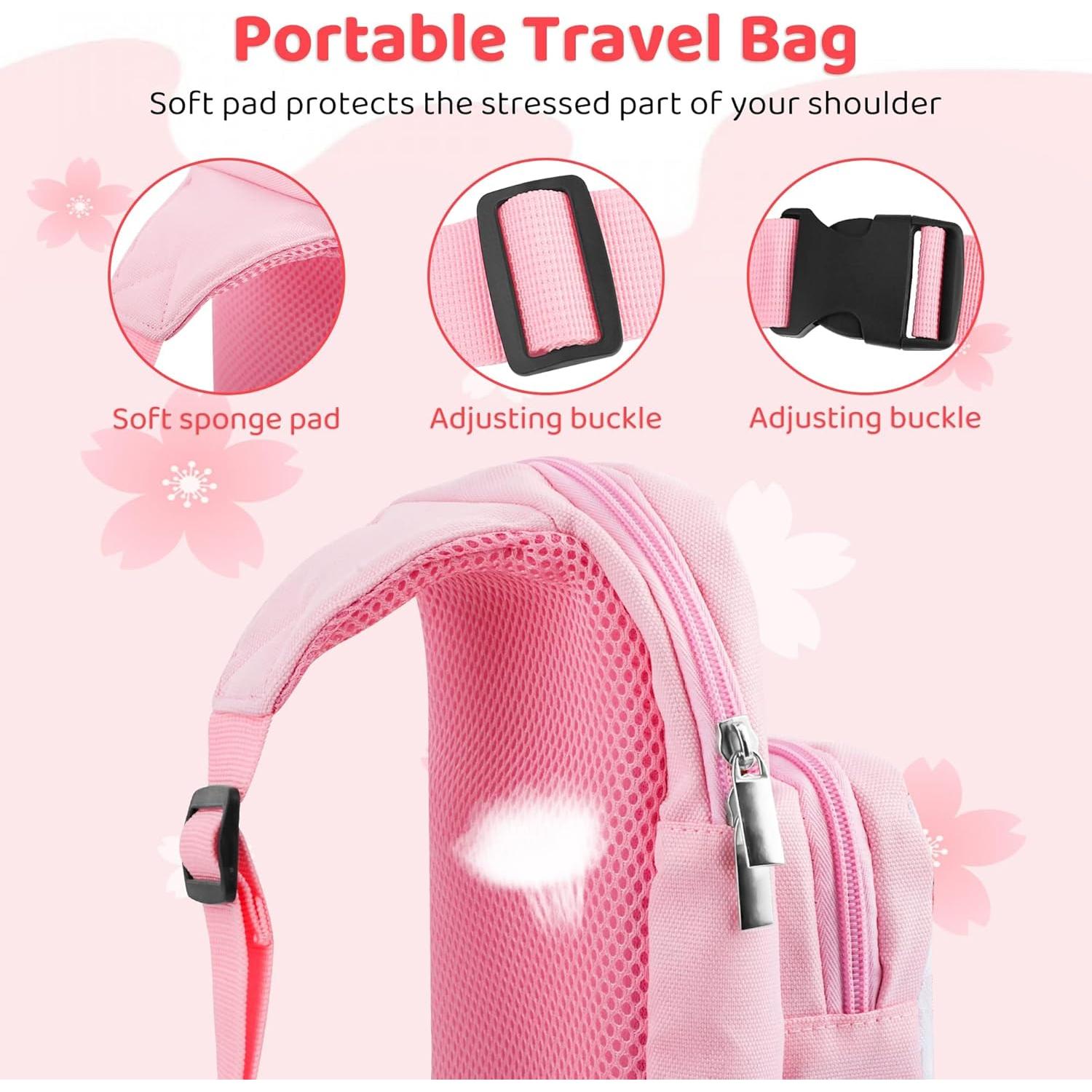 Bolsa de Viaje Rosa RHOTALL para Nintendo Switch - Kawaii
