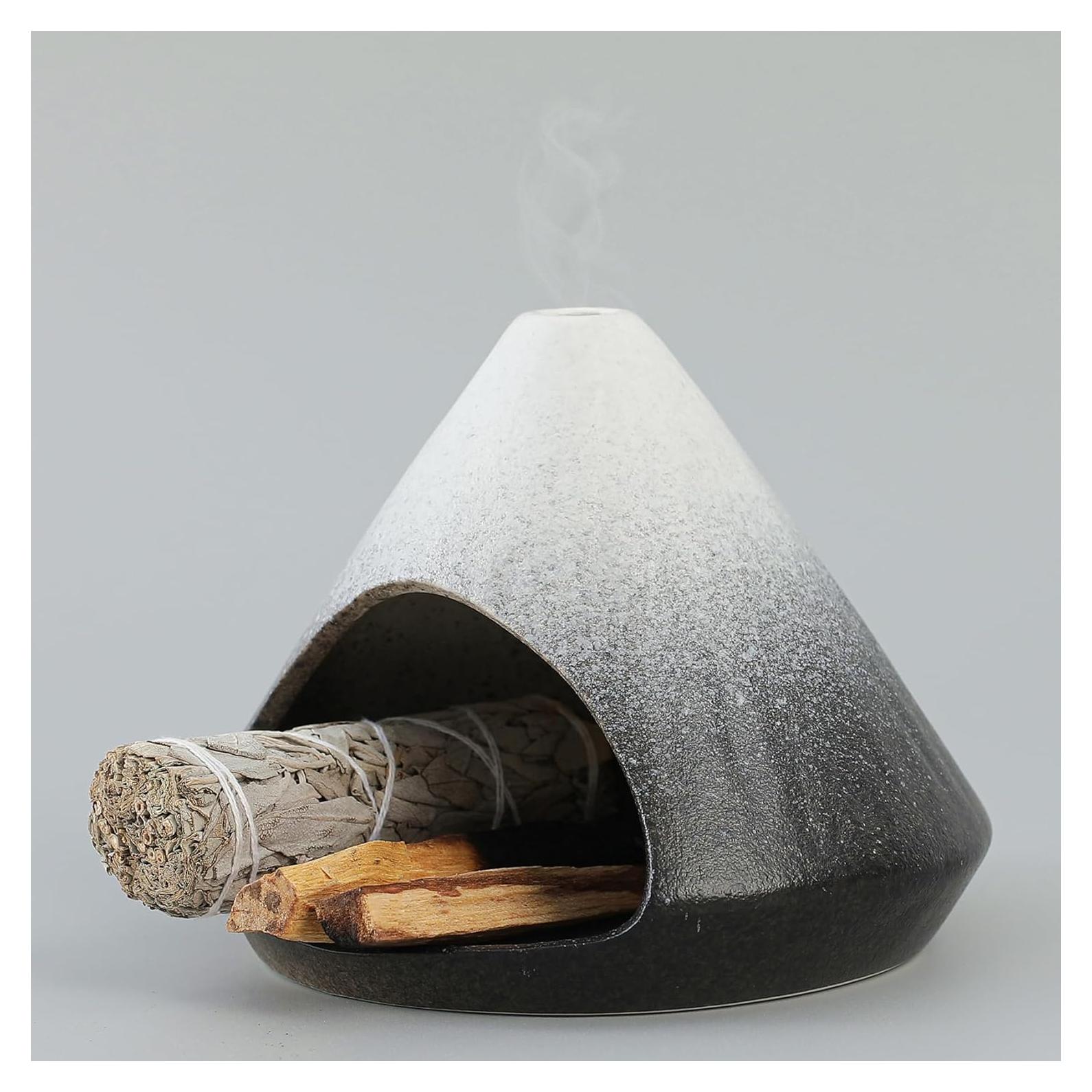 Soporte de Cerámica para Palo Santo y Salvia Reyife Negro