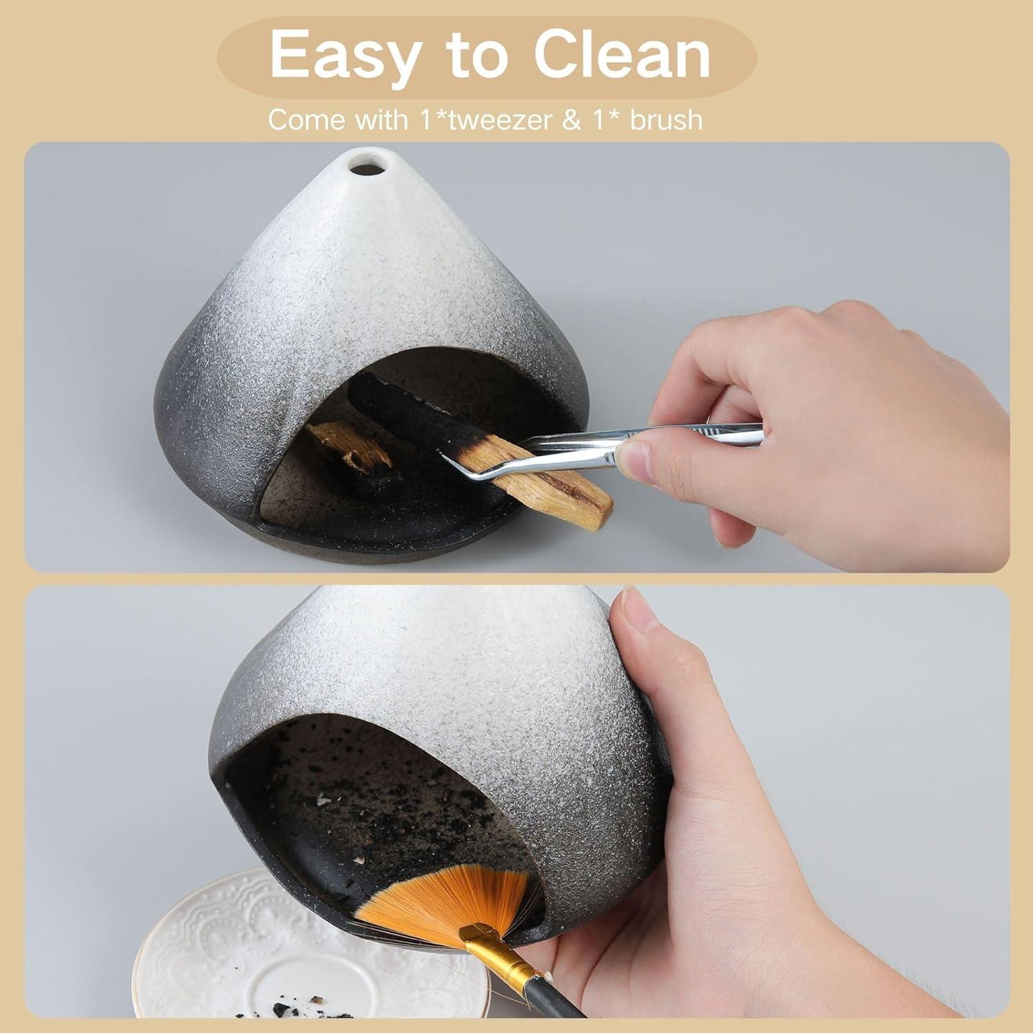 Soporte de Cerámica para Palo Santo y Salvia Reyife Negro