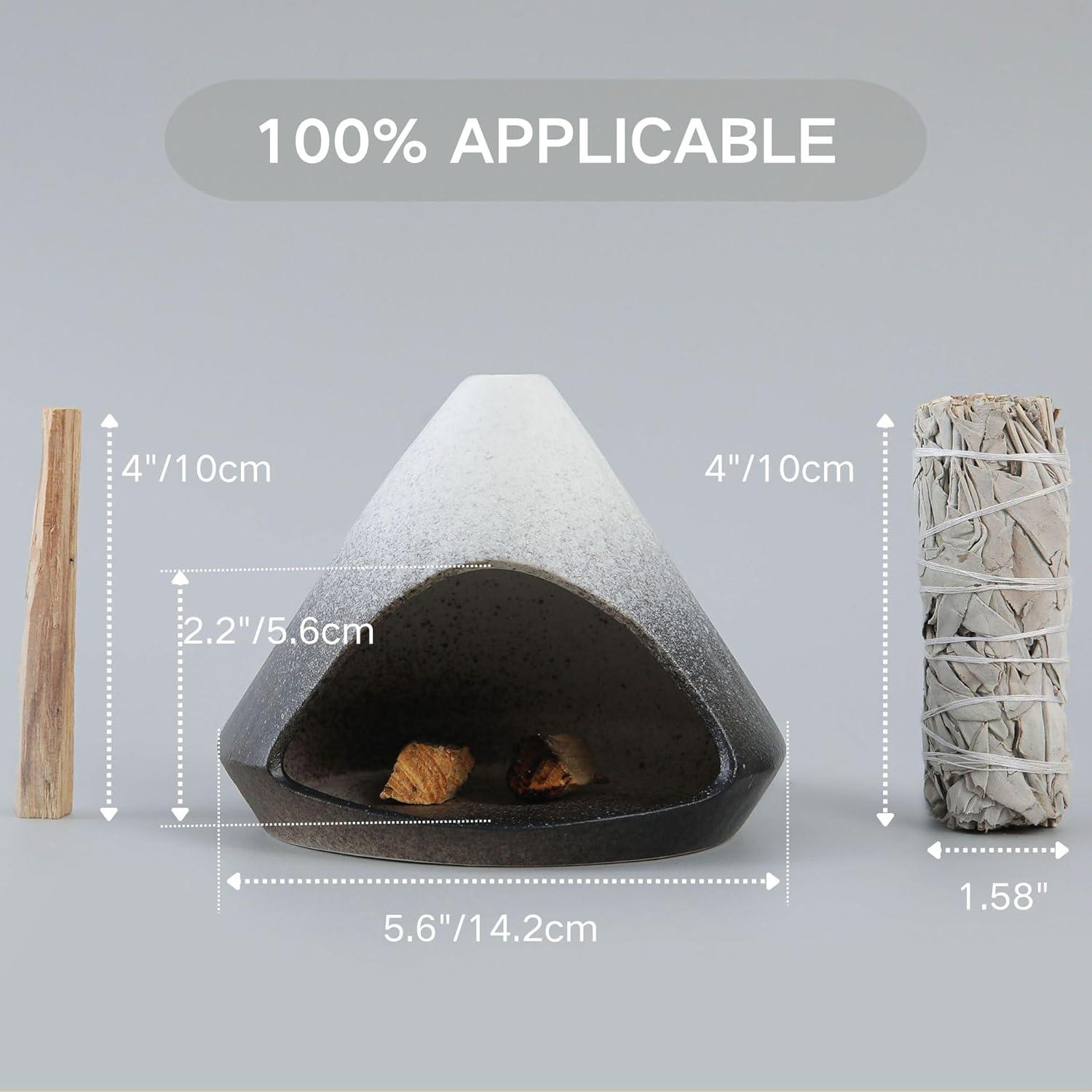 Soporte de Cerámica para Palo Santo y Salvia Reyife Negro