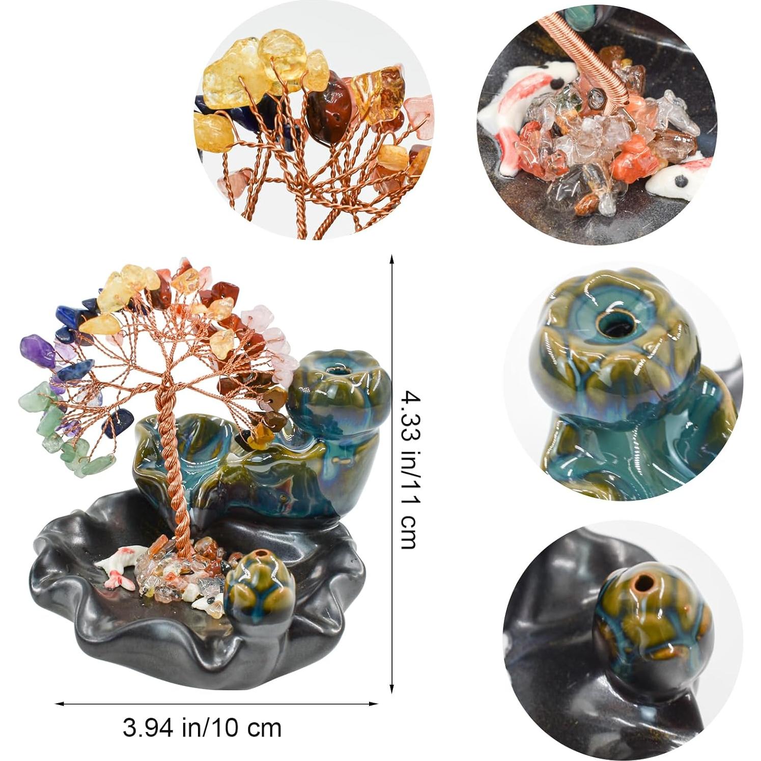 Quemador de Incienso de Retroceso MrMrKura Cerámica 10.9 cm