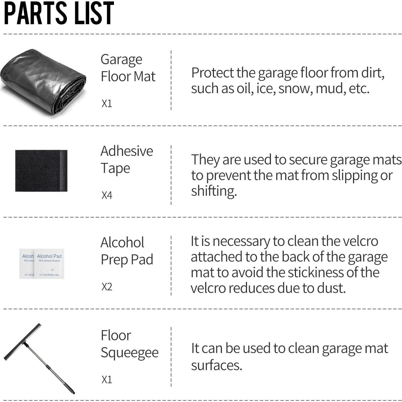 Alfombrilla de Garaje WELKIN A1102 2.36x5.49m Antideslizante