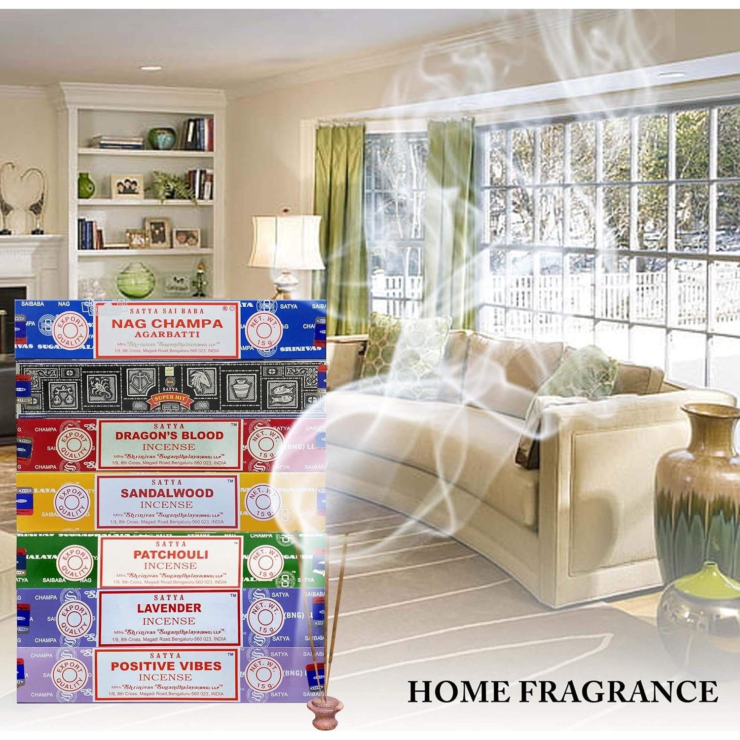 Juego de Incienso Satya Nag Champa 7 Variedades 15 g