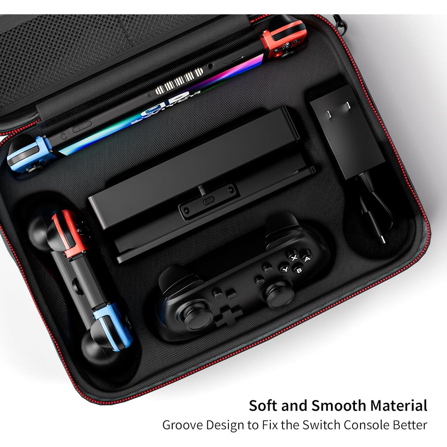 Funda para Nintendo Switch TOENNESEN con protección y 18 tarjetas