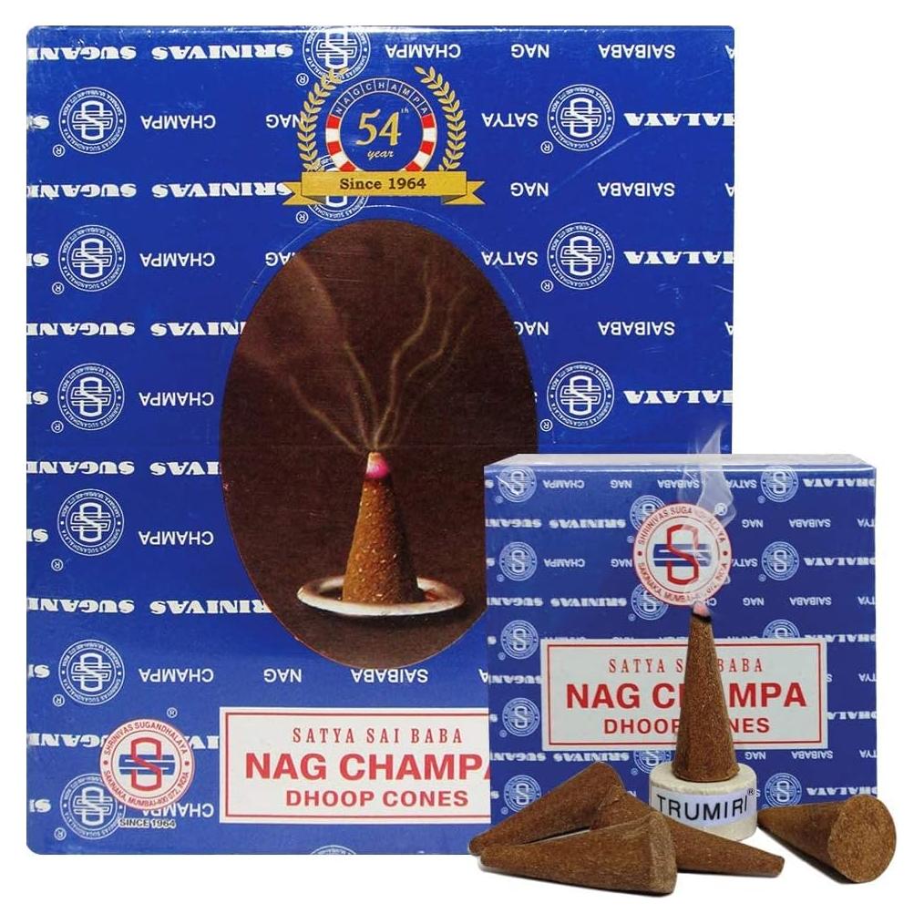 Kit de Incienso Nag Champa Satya con Soporte Trumiri