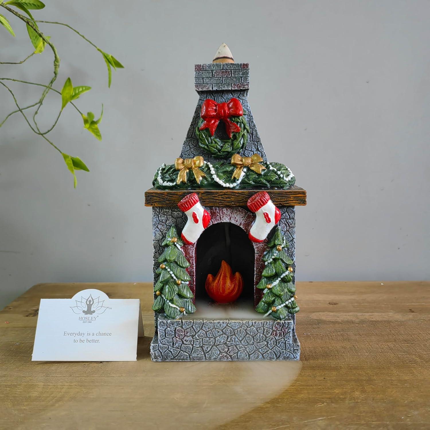 Soporte de Incienso de Resina HOSLEY con 20 Conos Canela