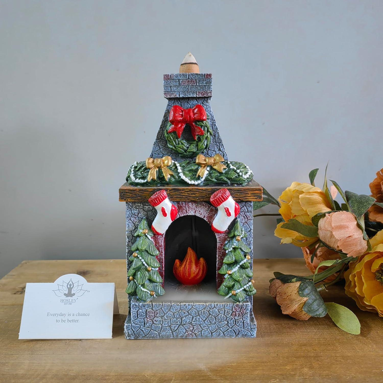 Soporte de Incienso de Resina HOSLEY con 20 Conos Canela