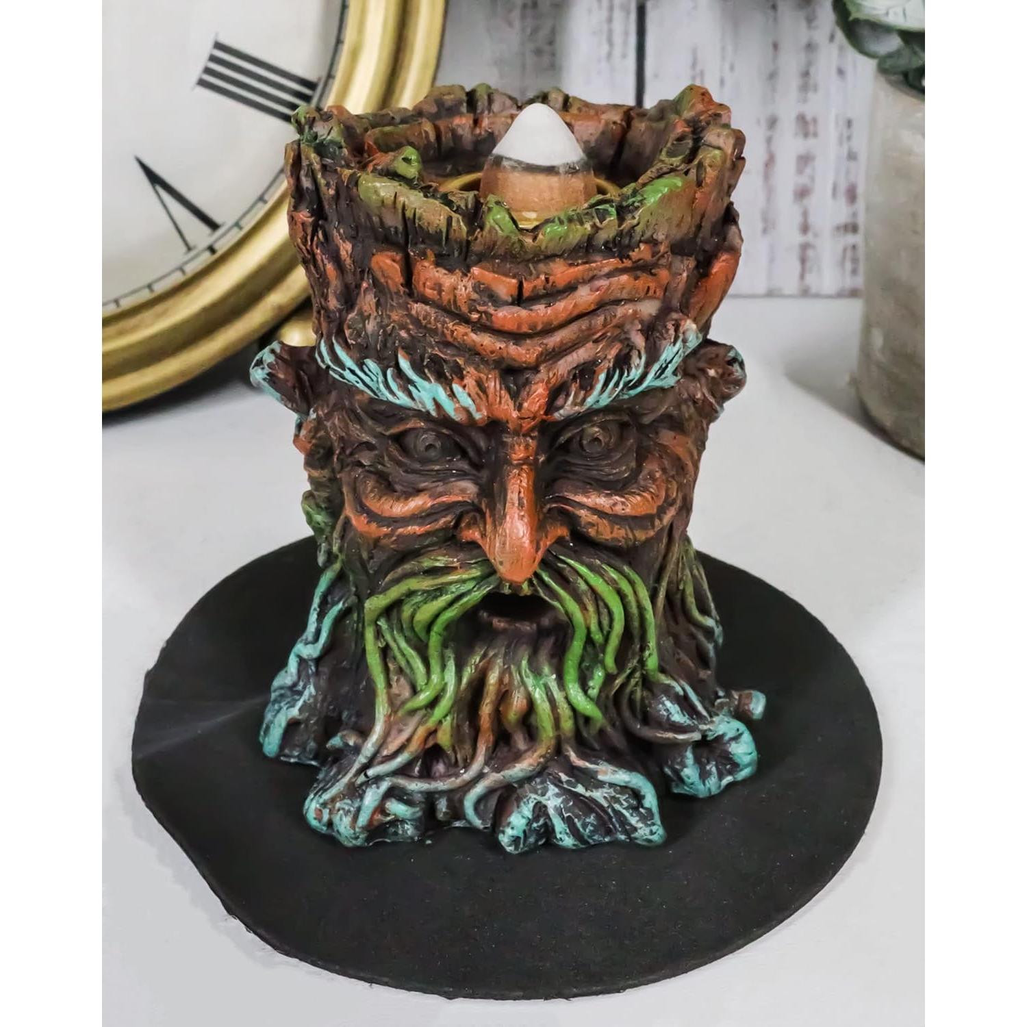 Quemador de Incienso Retroceso Greenman Ebros Gift 8.26 cm