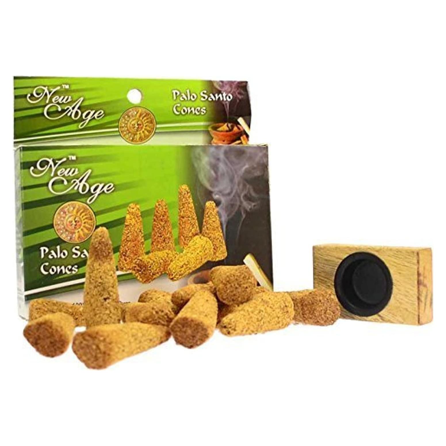 Conos de Palo Santo New Age Imports 12 Unidades con Quemador