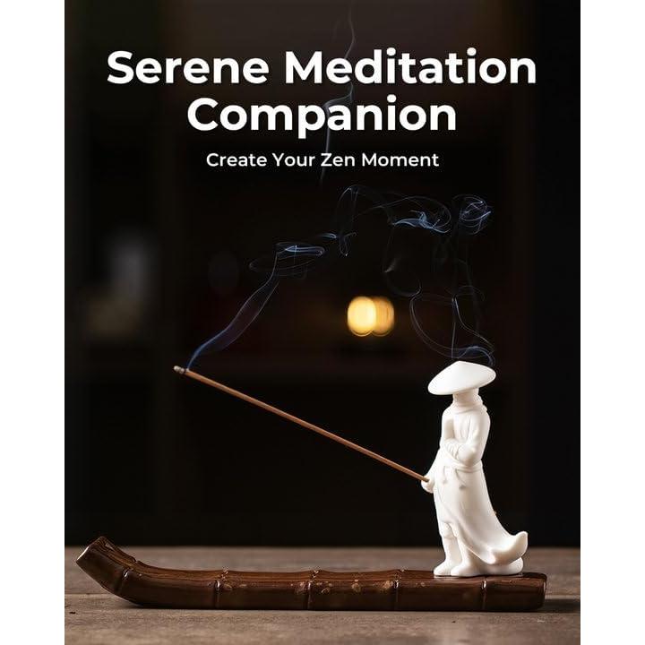 Soporte de Incienso Cerámica TEAVOR Kung Fu Samurai 20.1 cm