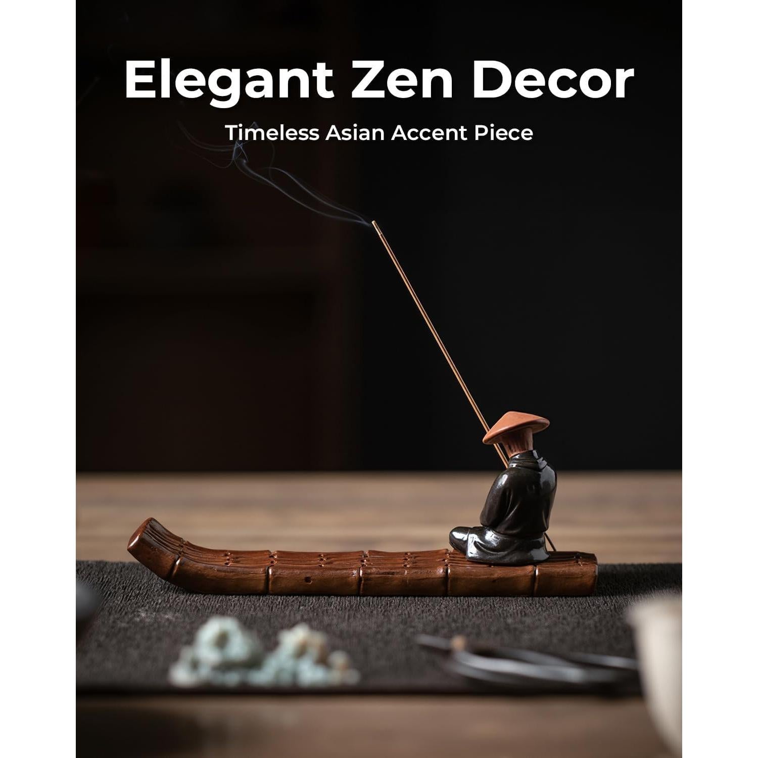 Soporte de Incienso Cerámica TEAVOR Kung Fu Samurai 20.1 cm