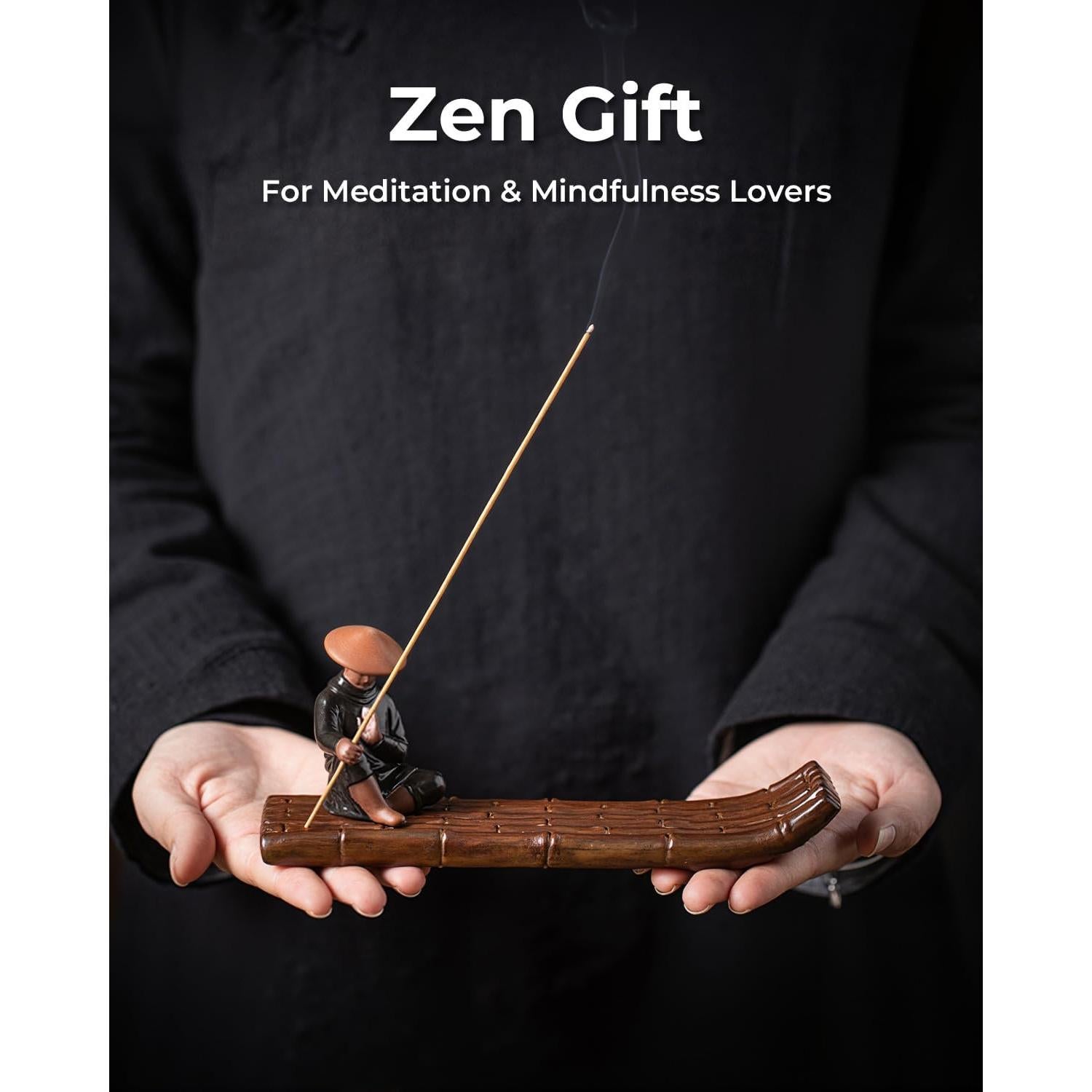 Soporte de Incienso Cerámica TEAVOR Kung Fu Samurai 20.1 cm