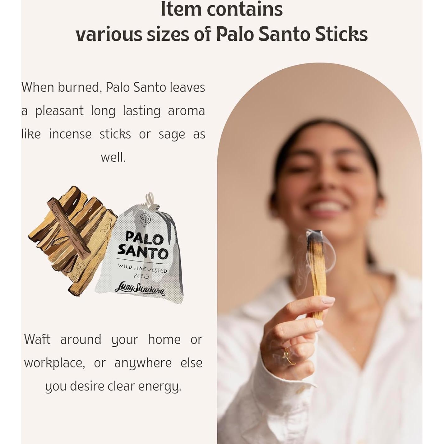 Varitas de Palo Santo Luna Sundara 100g Aroma Natural