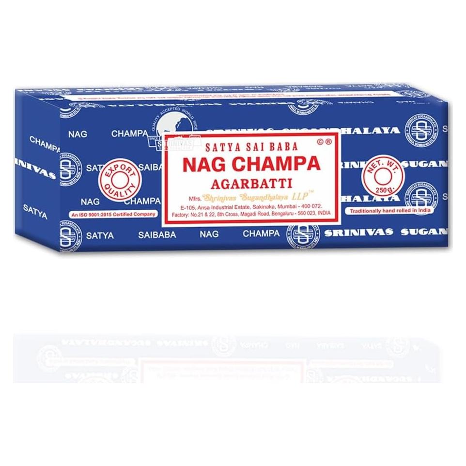 Incienso Nag Champa Satya 250g Hecho a Mano para Meditación