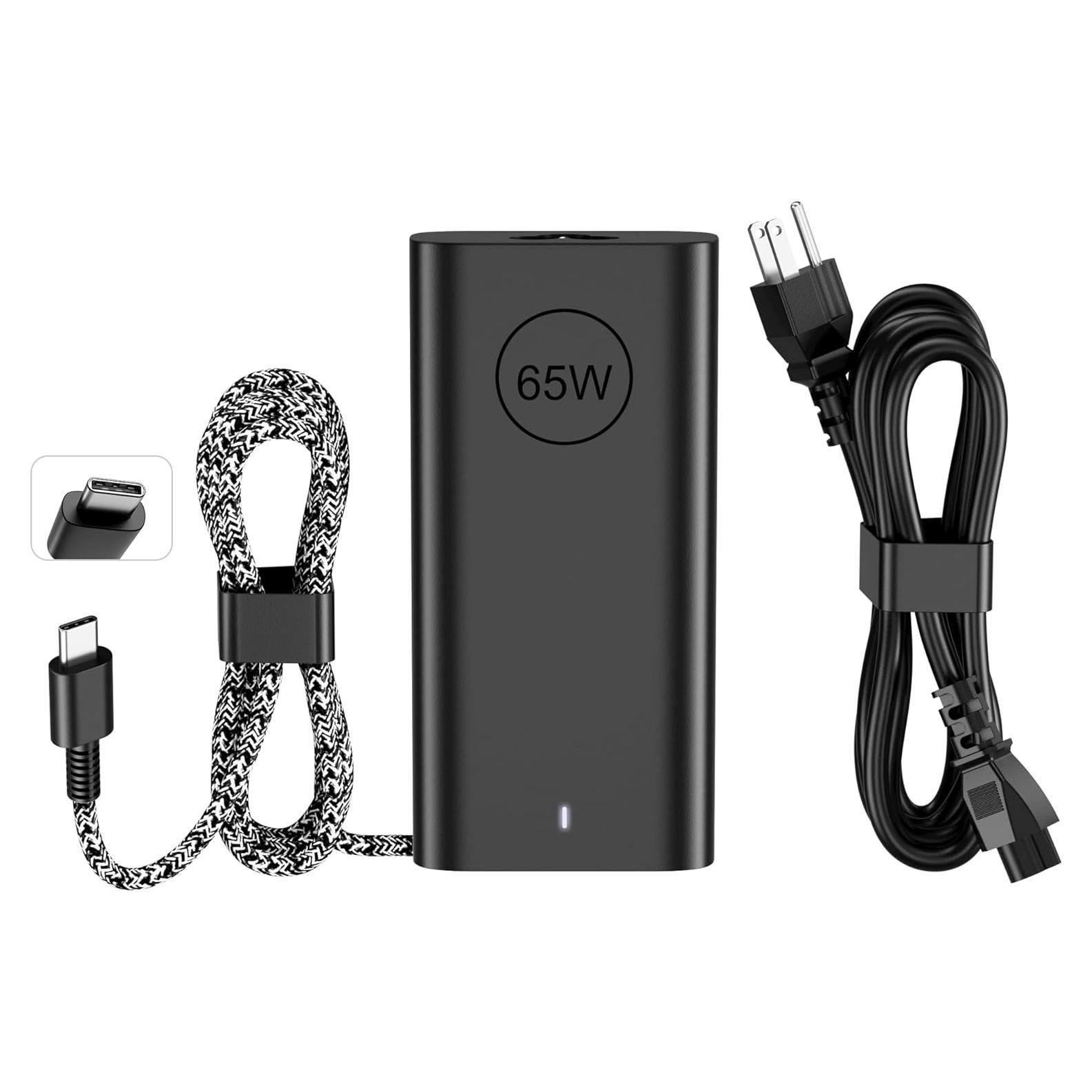 Cargador USB-C 65W INEXEWOC para Laptop Dell Latitude y XPS