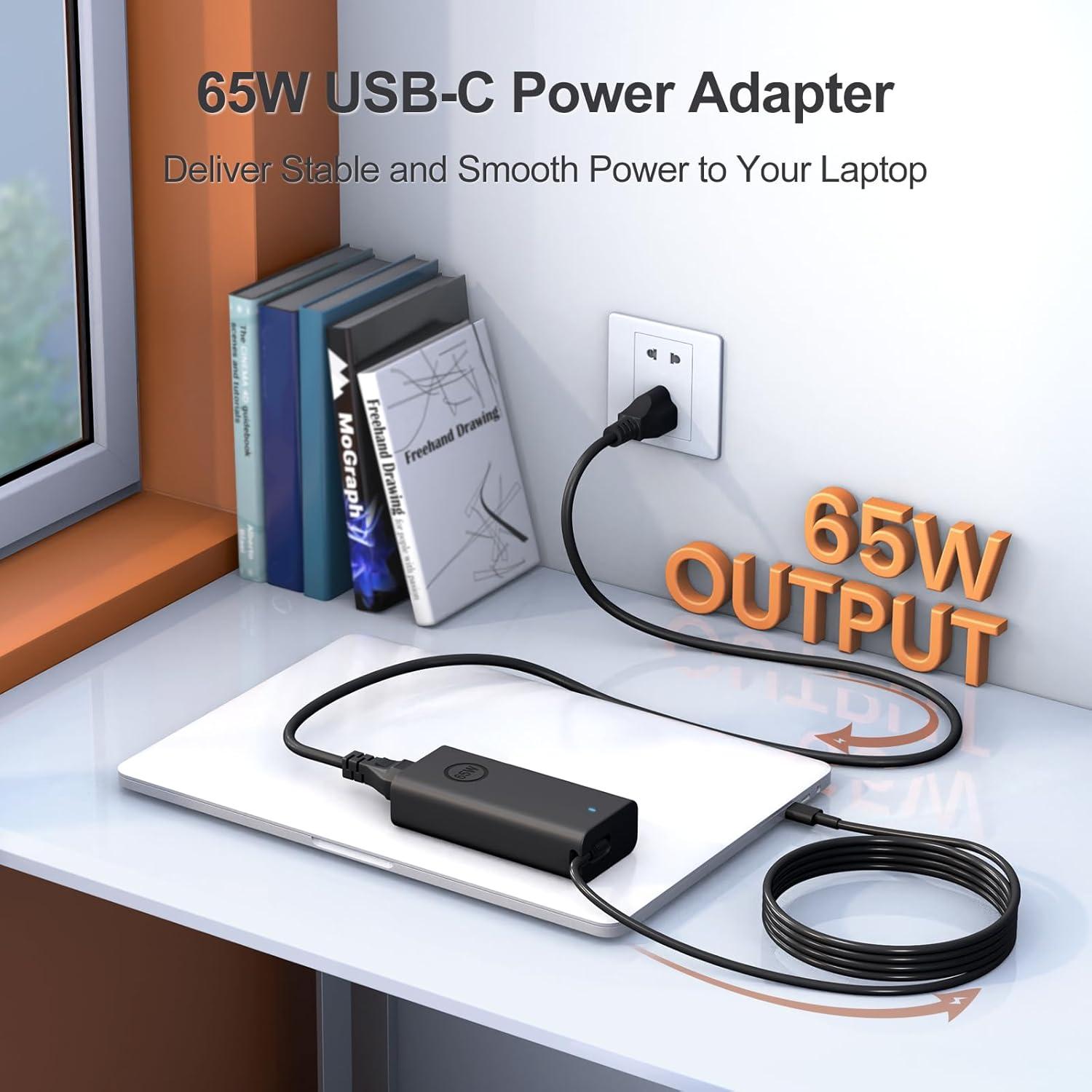Cargador USB-C 65W DONGGUAN para Dell XPS y Latitude