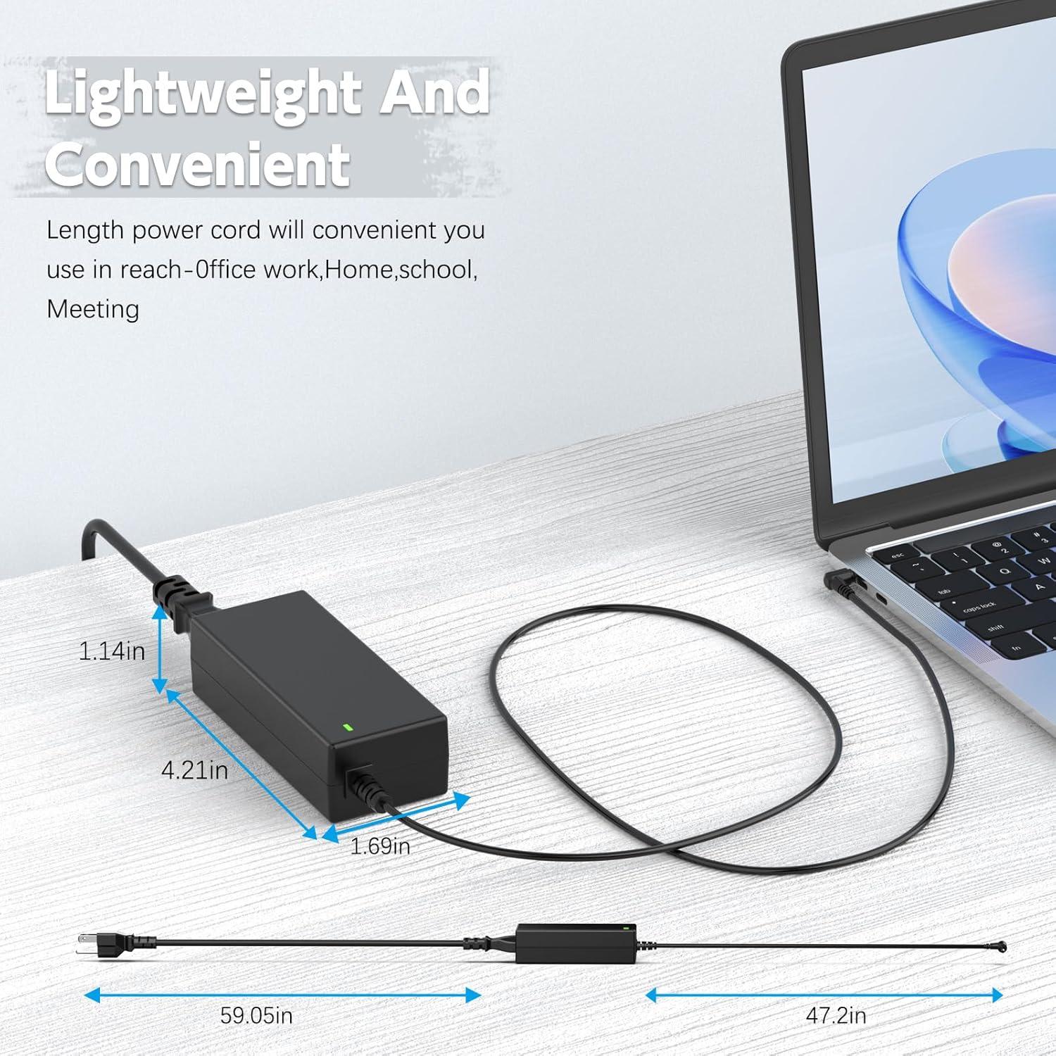 Cargador ROLADA 65W Compatible con Lenovo IdeaPad y Chromebook