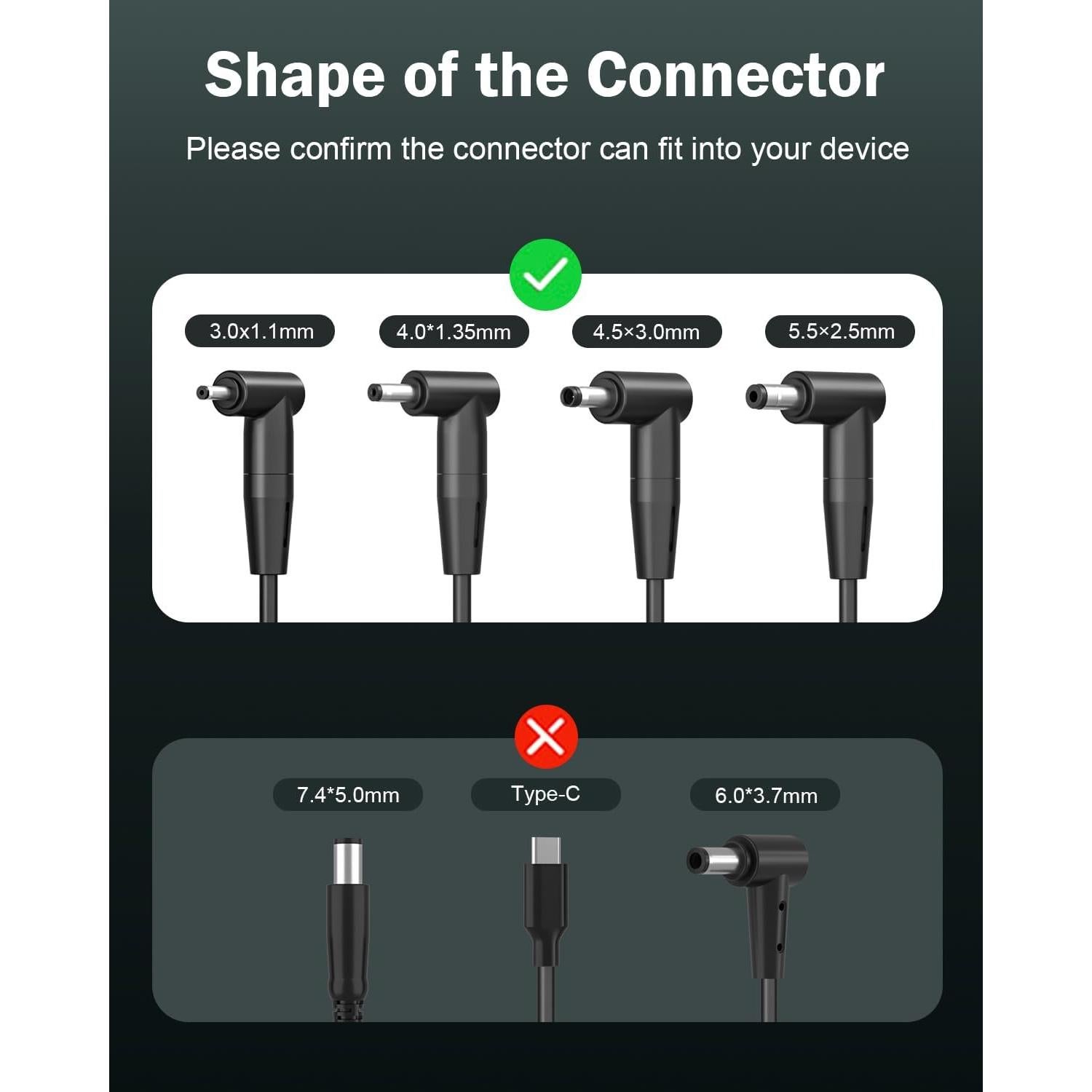 Cargador de Laptop Superer 65W Compatible con Asus Vivobook y Zenbook