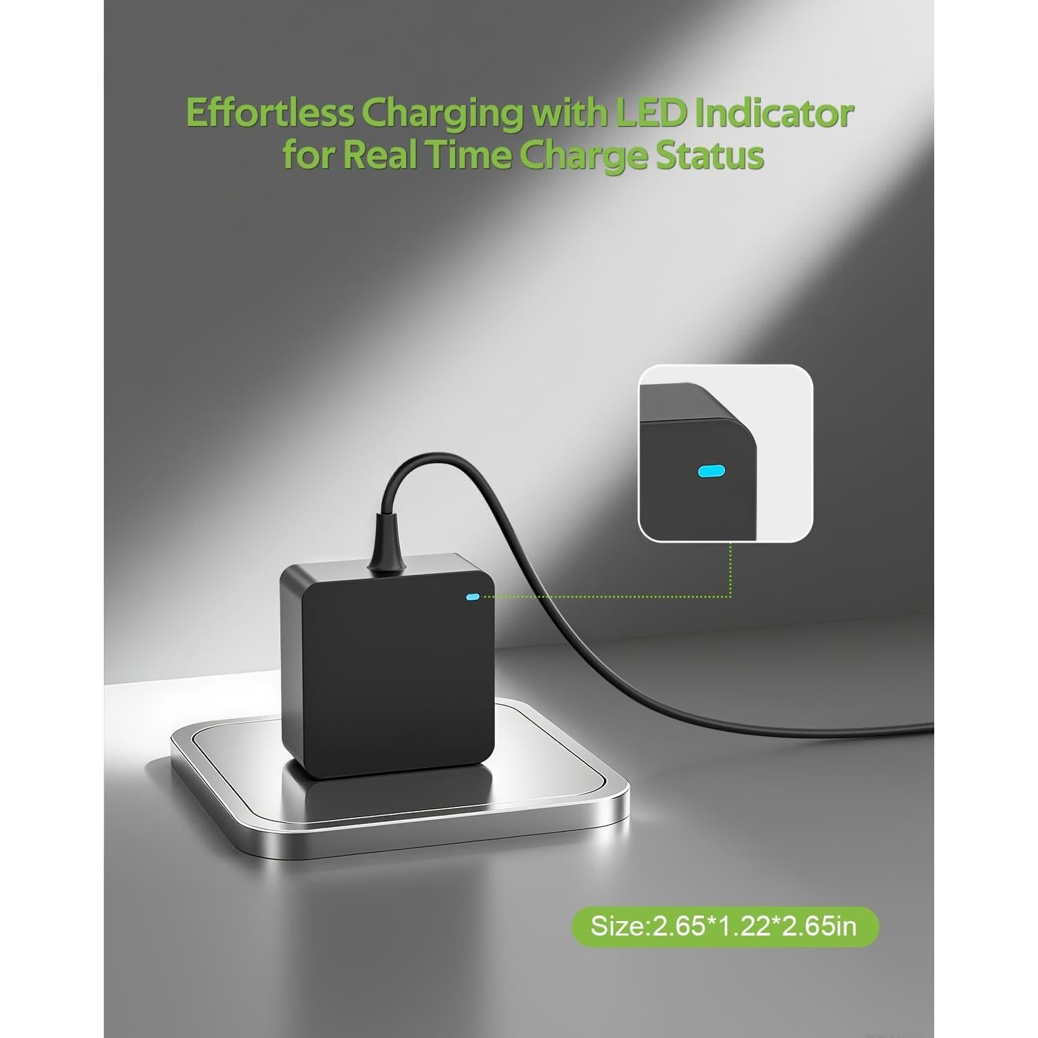 Cargador Dexpt 65W Compatible con Laptop Asus Redondo