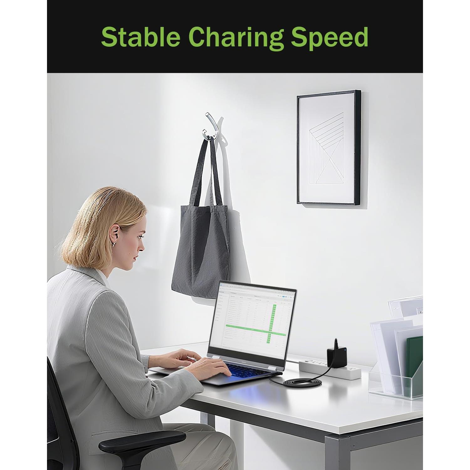 Cargador Dexpt 65W Compatible con Laptop Asus Redondo