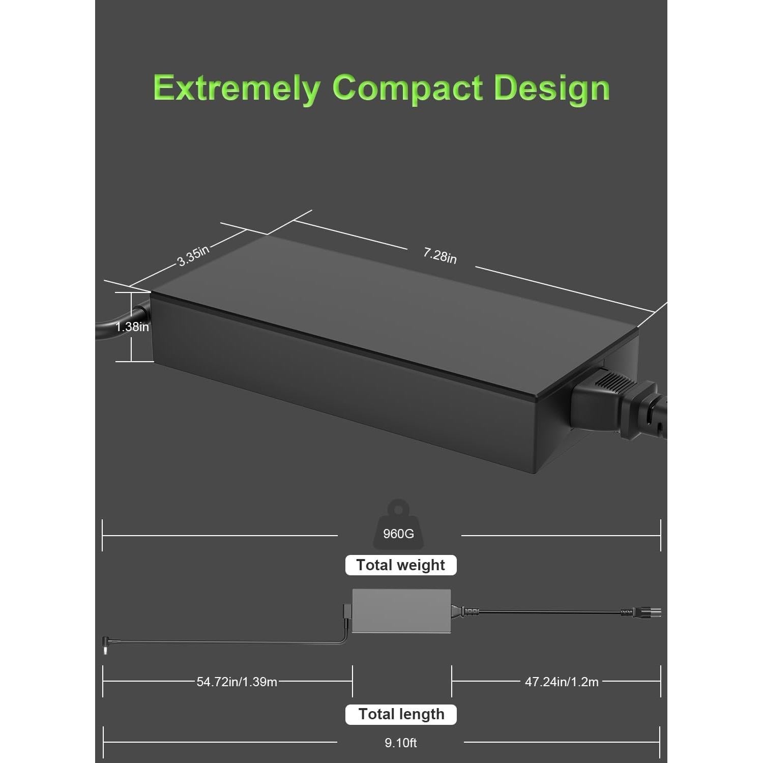 Cargador 280W PowerPortnerLink para ASUS ROG Strix y TUF