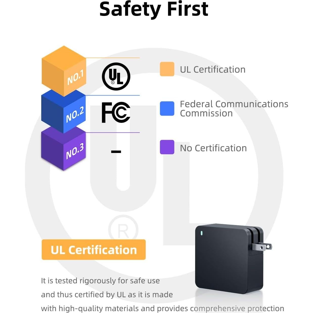 Nicpower Laptop Charger Compatible with Asus Vivobook 15 14 17, Flip 14 15 16, S13 S14 S15, Go 12 14 15, Compatible with Zenbook Replacement (UL Certified Safety), Round Connector, 65W, 45W, 33W