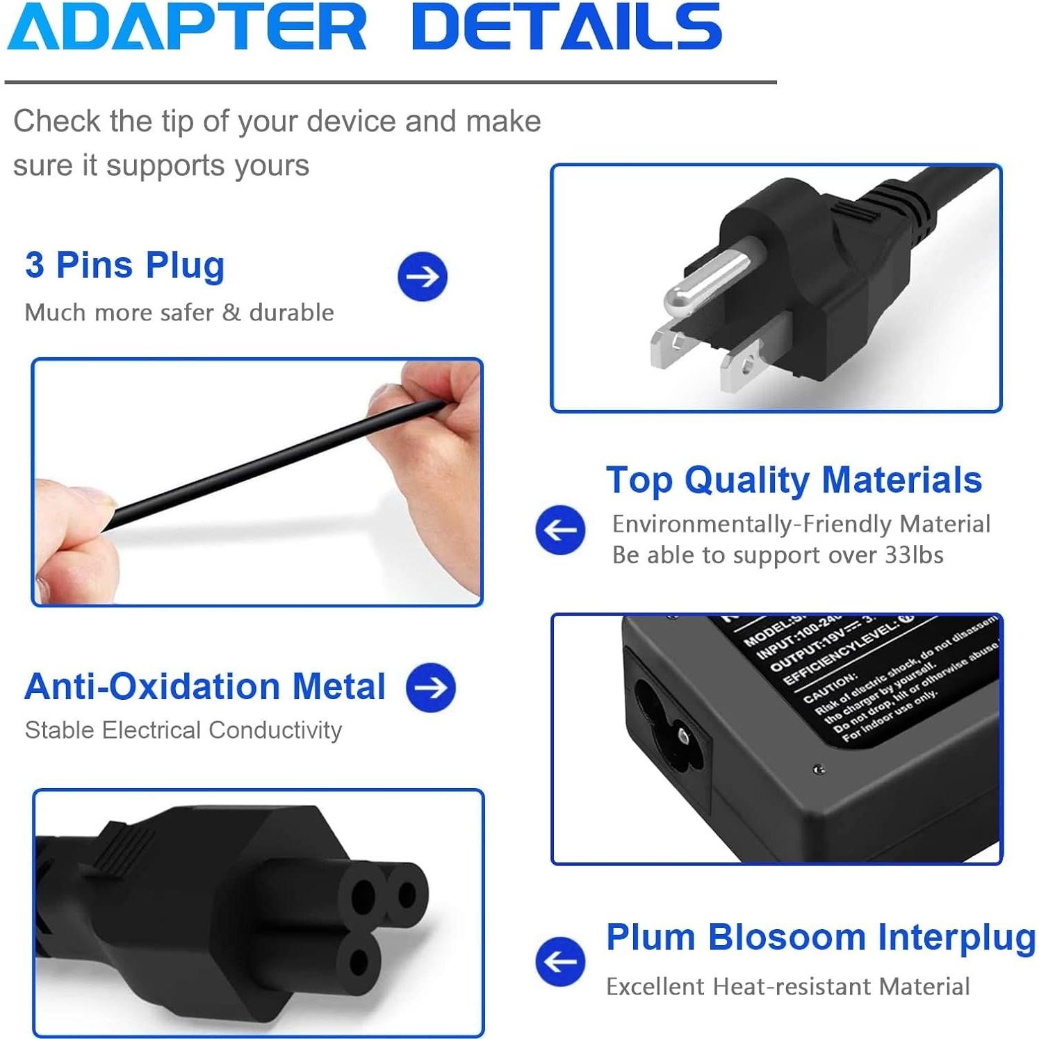 Cargador portátil Acer 19V 3.42A 65W Easy Style