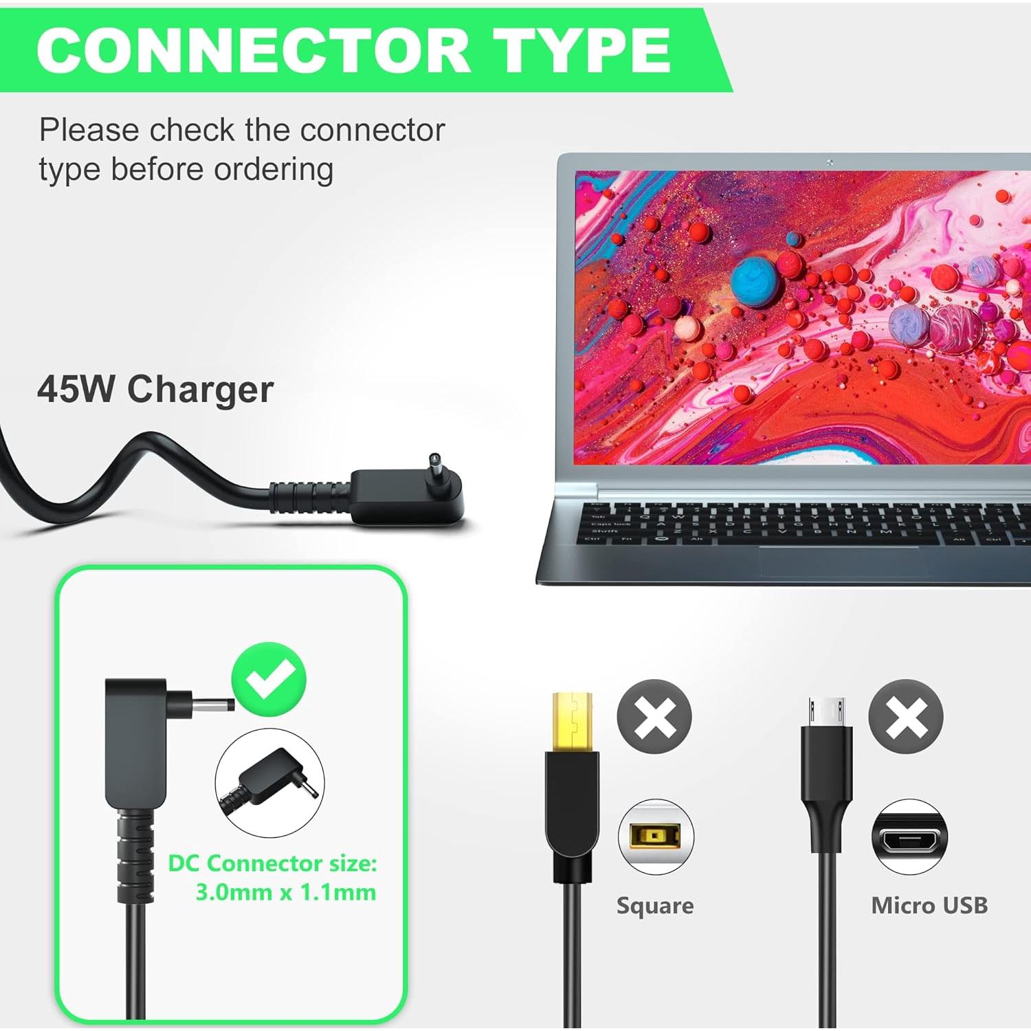 Cargador Givehooy 19V 2.37A 45W para Acer Aspire 5